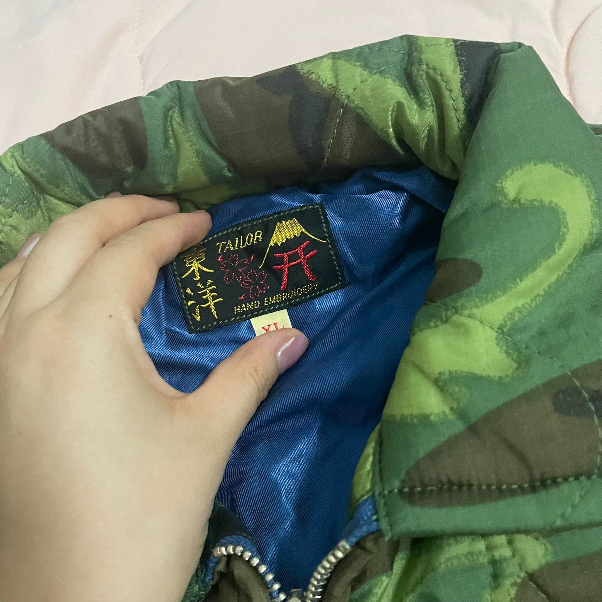 Tailor Toyo TAILOR TOYO Military Camo Vietnam Map Quilted Jacket Size US XL / EU 56 / 4 - 8 Thumbnail