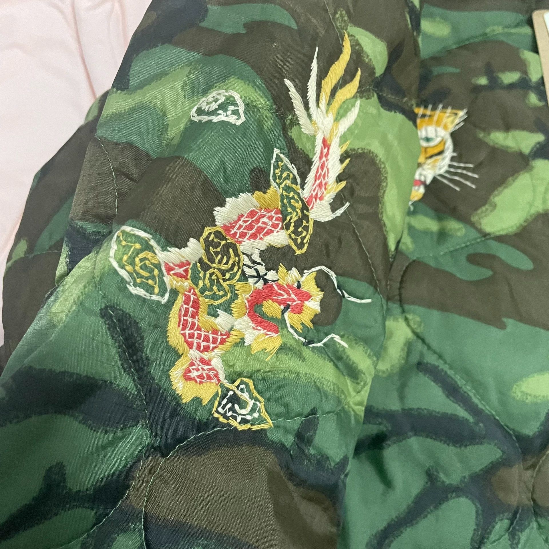 Tailor Toyo TAILOR TOYO Military Camo Vietnam Map Quilted Jacket Size US XL / EU 56 / 4 - 6 Thumbnail