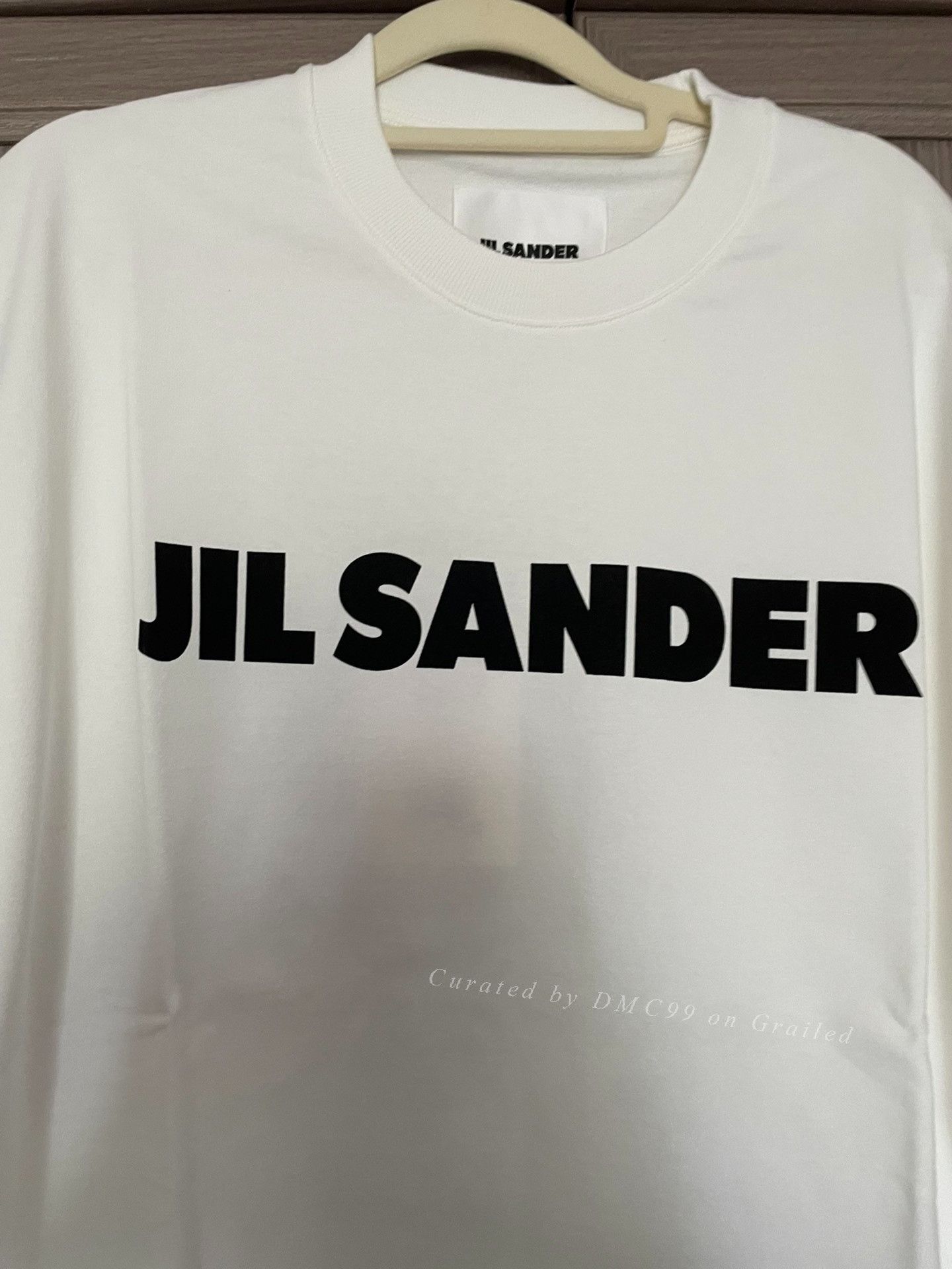 Jil Sander JIL SANDER White Logo Cotton T-Shirt Men Size US L / EU 52-54 / 3 - 2 Thumbnail