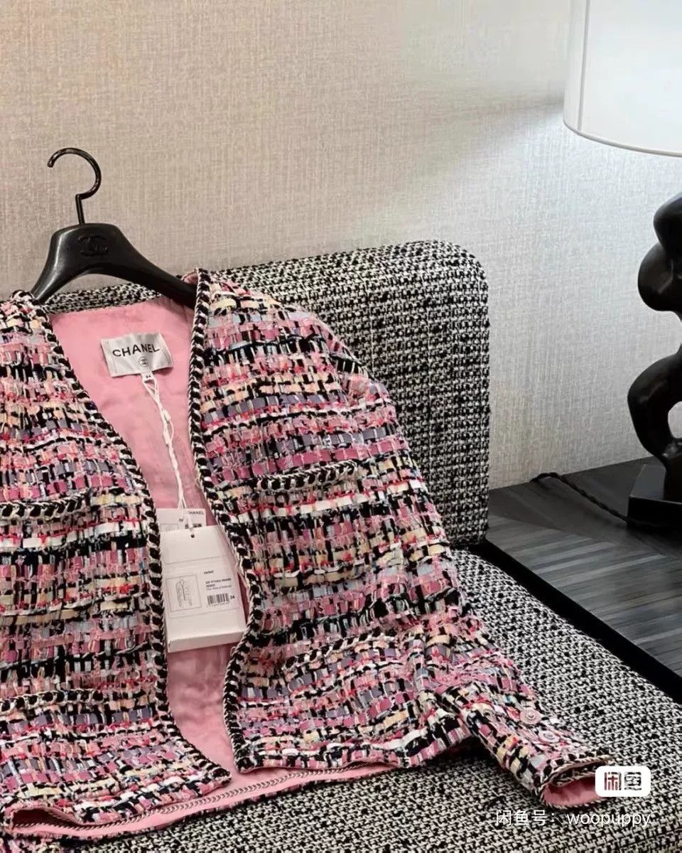 Chanel Chanel 2022 Spring/Summer Pink Tweed Jacket Size XS / US 0-2 / IT 36-38 - 9 Thumbnail