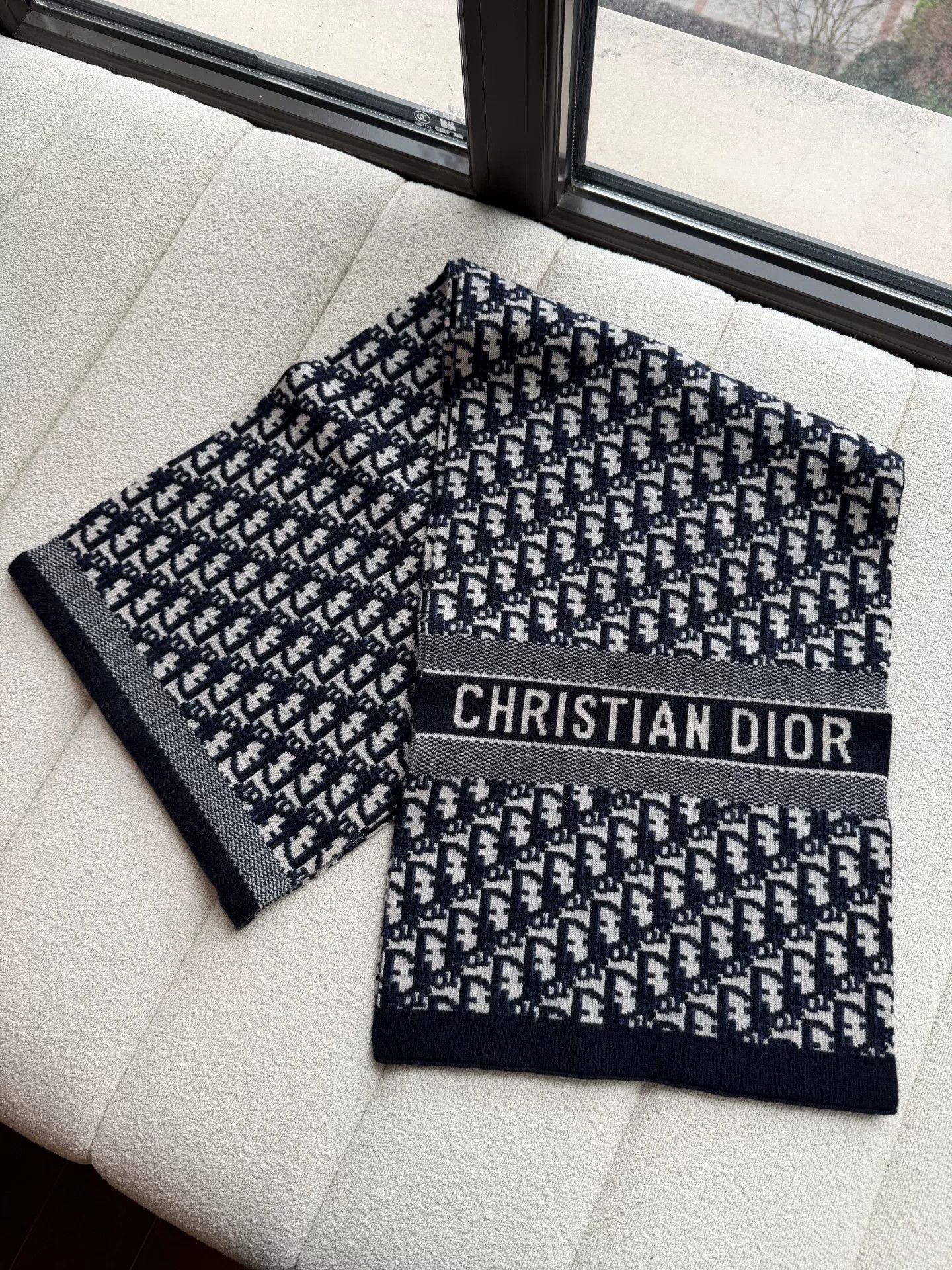 Dior Dior Alps Wool Cashmere Scarf Size ONE SIZE - 3 Thumbnail