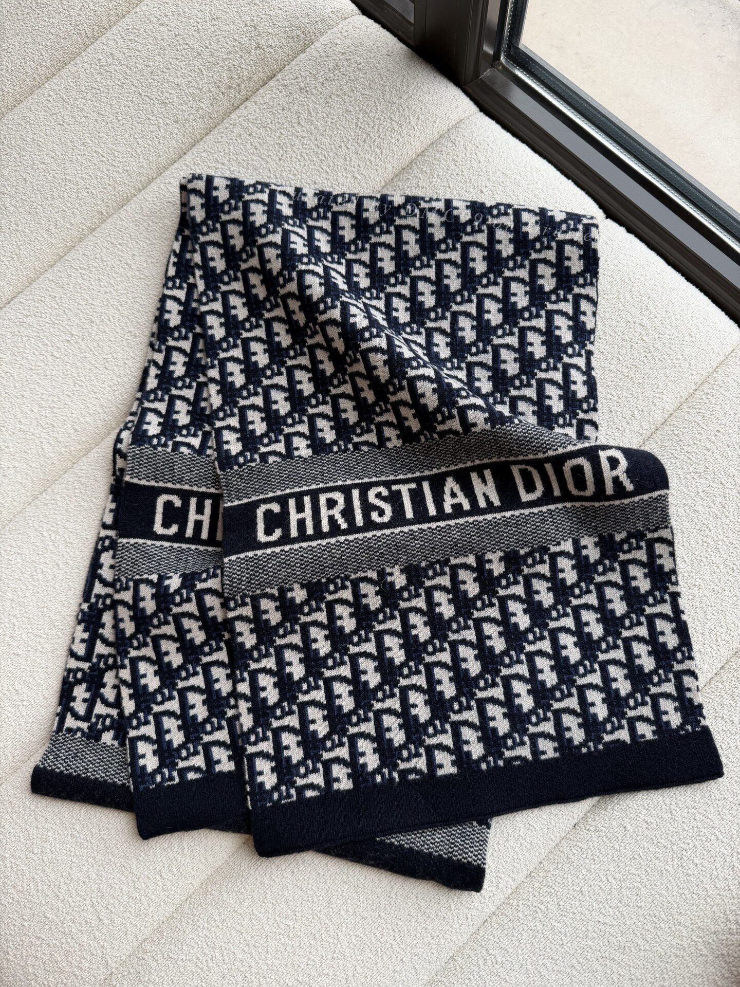 Dior Dior Alps Wool Cashmere Scarf Size ONE SIZE - 2 Thumbnail
