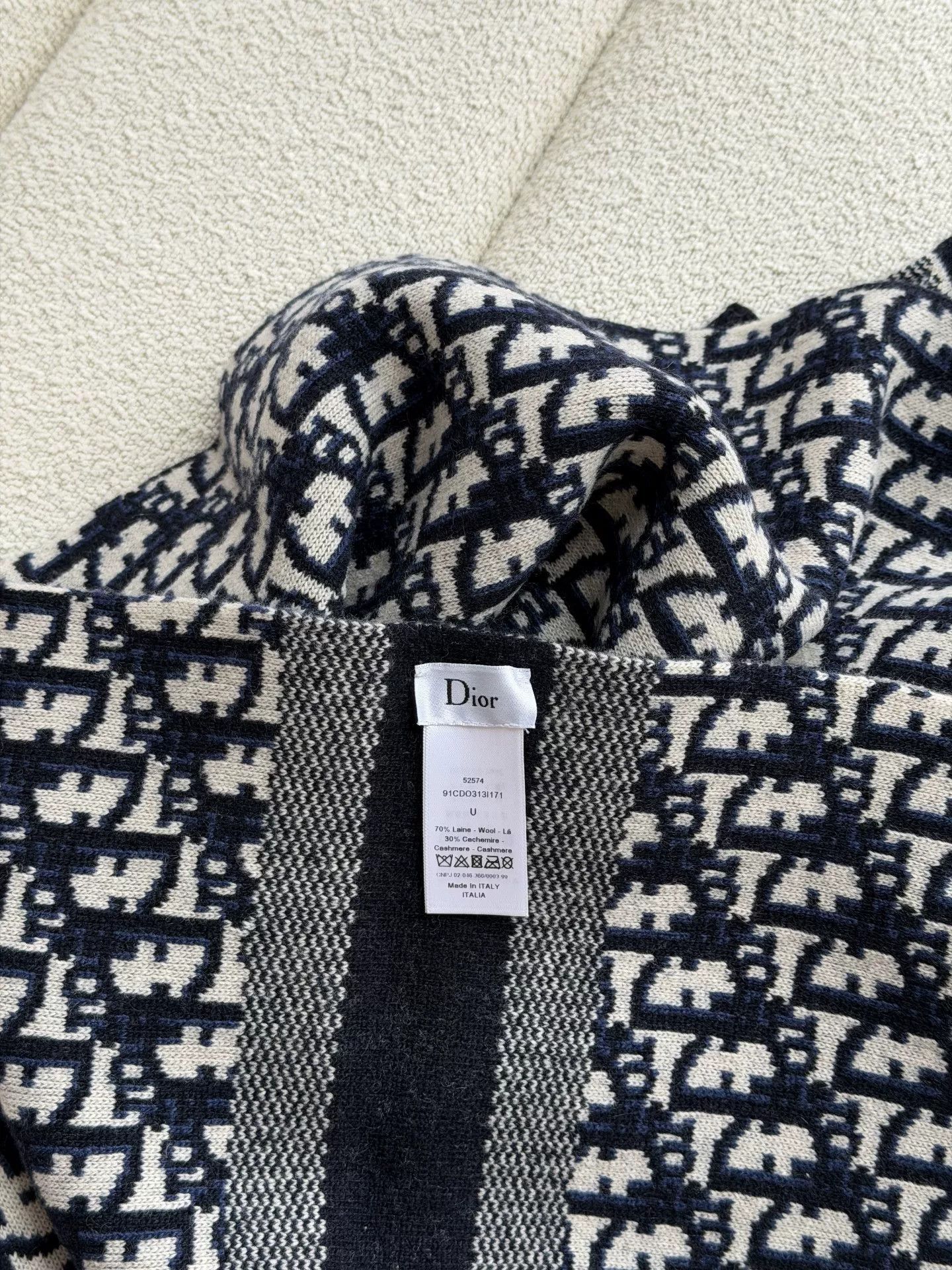 Dior Dior Alps Wool Cashmere Scarf Size ONE SIZE - 7 Thumbnail