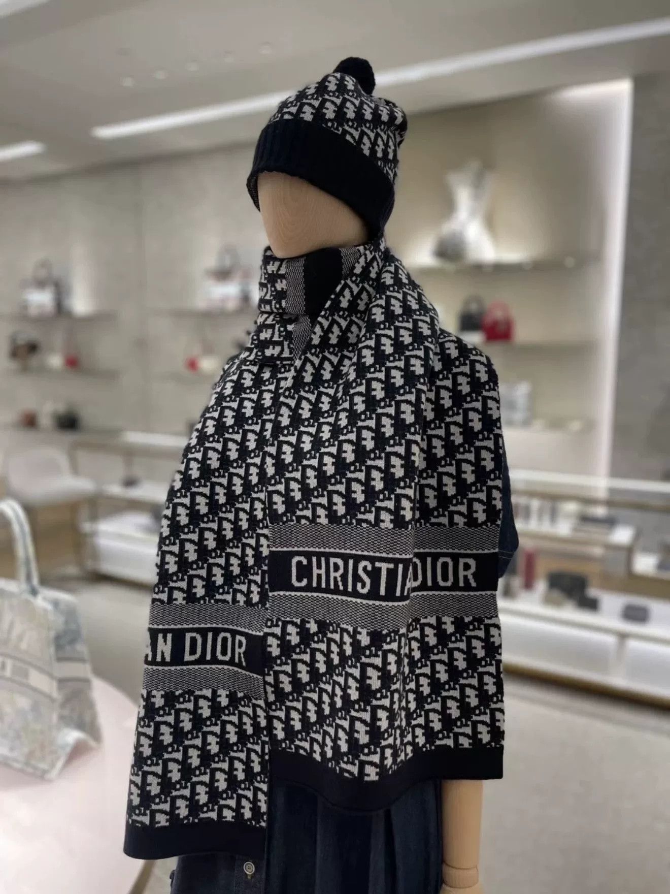Dior Dior Alps Wool Cashmere Scarf Size ONE SIZE - 8 Thumbnail