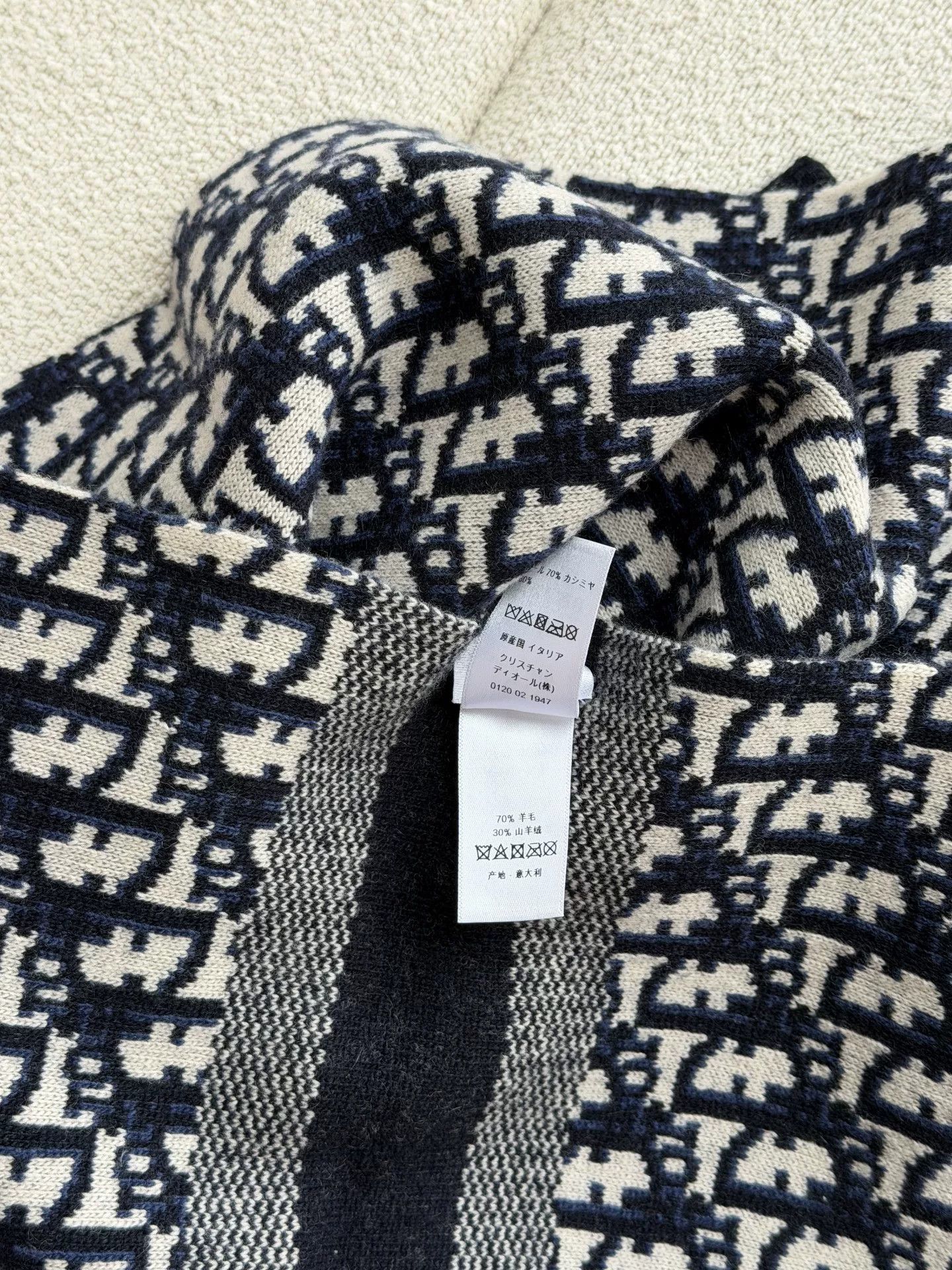 Dior Dior Alps Wool Cashmere Scarf Size ONE SIZE - 6 Thumbnail