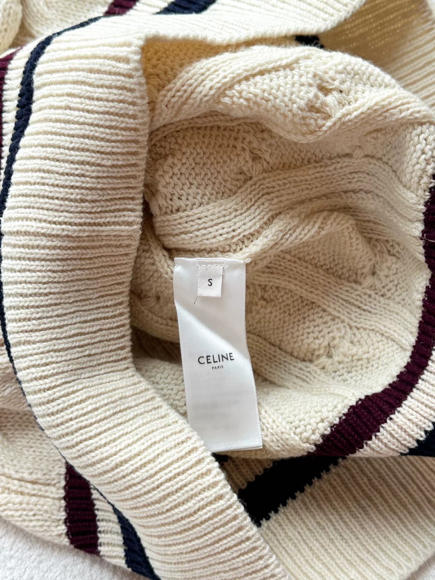 Celine Celine Lisa V-Neck Knit Sweater Size S / US 4 / IT 40 - 6 Thumbnail