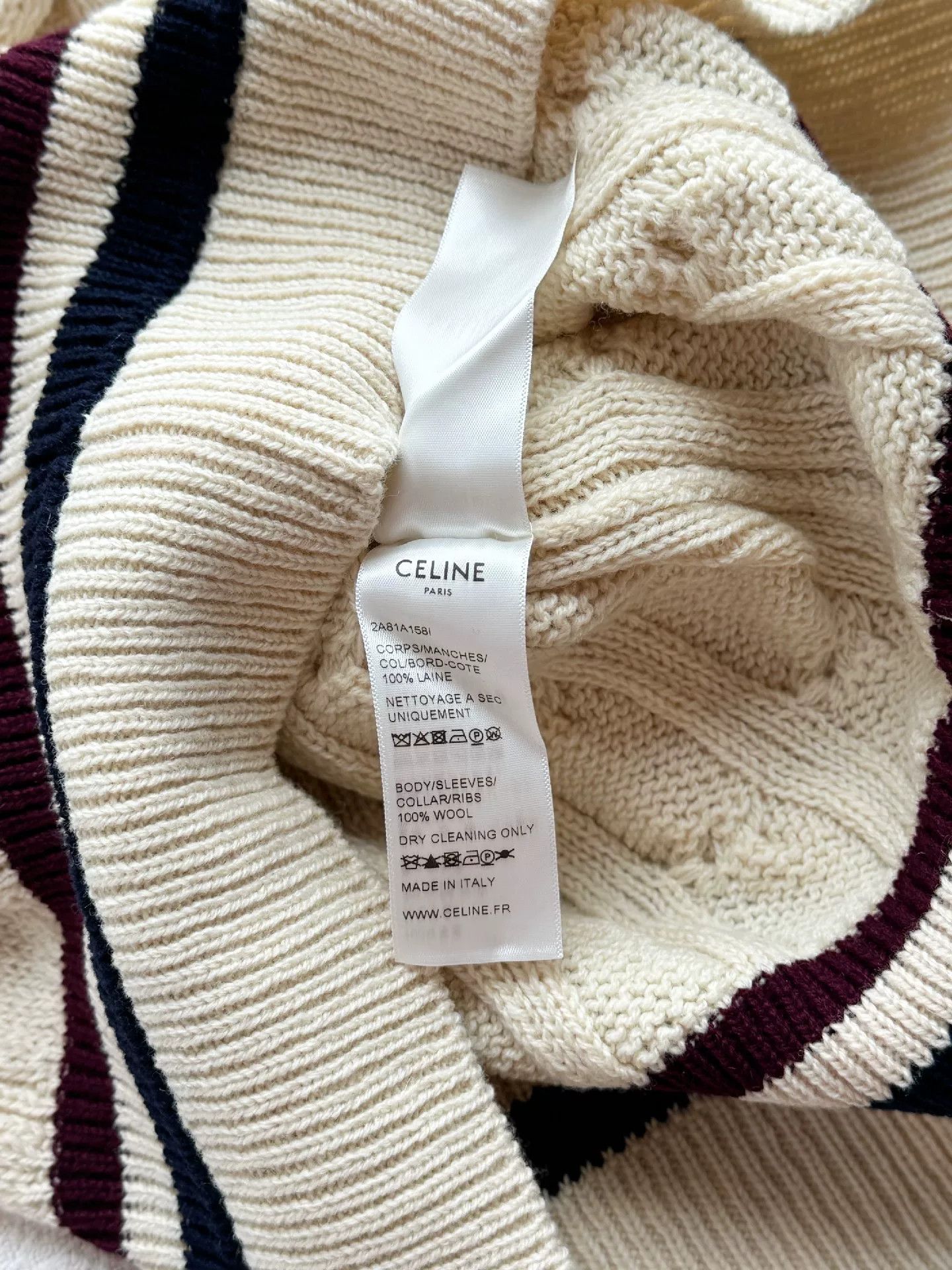 Celine Celine Lisa V-Neck Knit Sweater Size S / US 4 / IT 40 - 7 Thumbnail