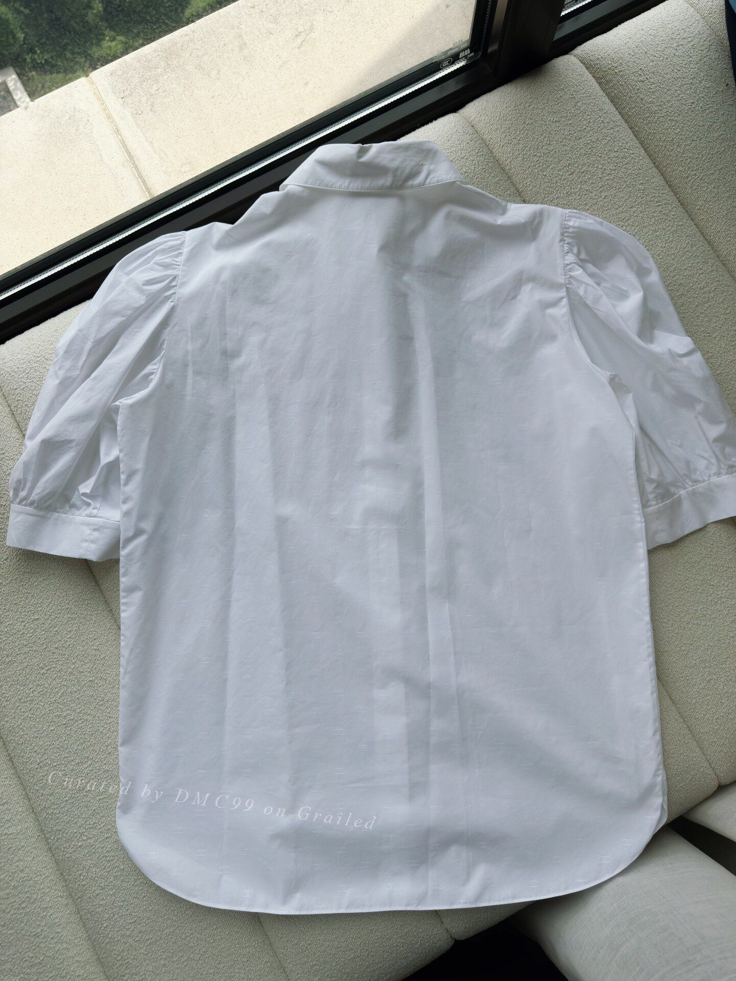 Chanel Chanel 21B Logo Vintage Puff Sleeve Blouse Size S / US 4 / IT 40 - 2 Thumbnail