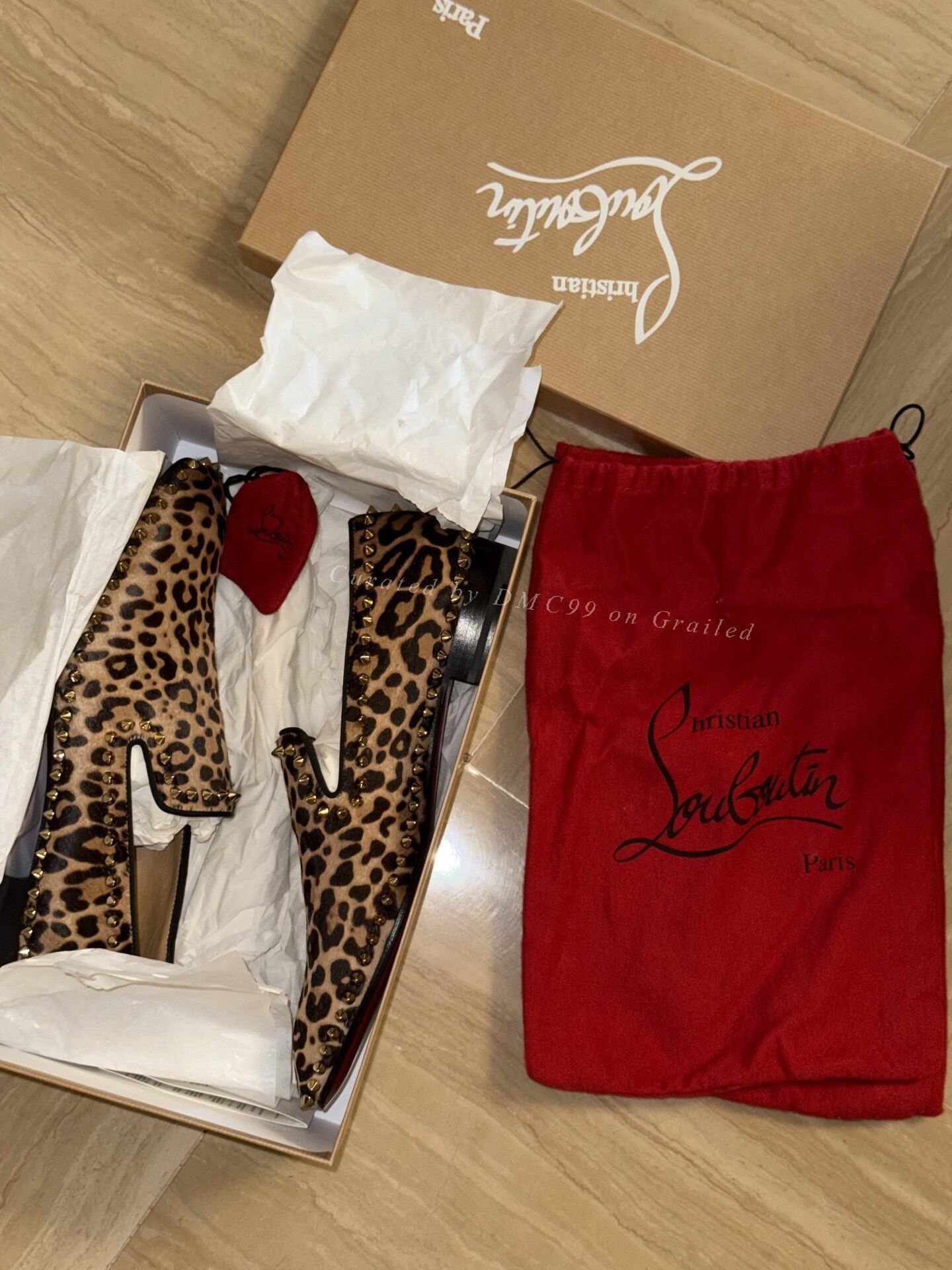 Christian Louboutin Christian Louboutin Studded Leopard Loafer Size US 9 / EU 42 - 8 Thumbnail
