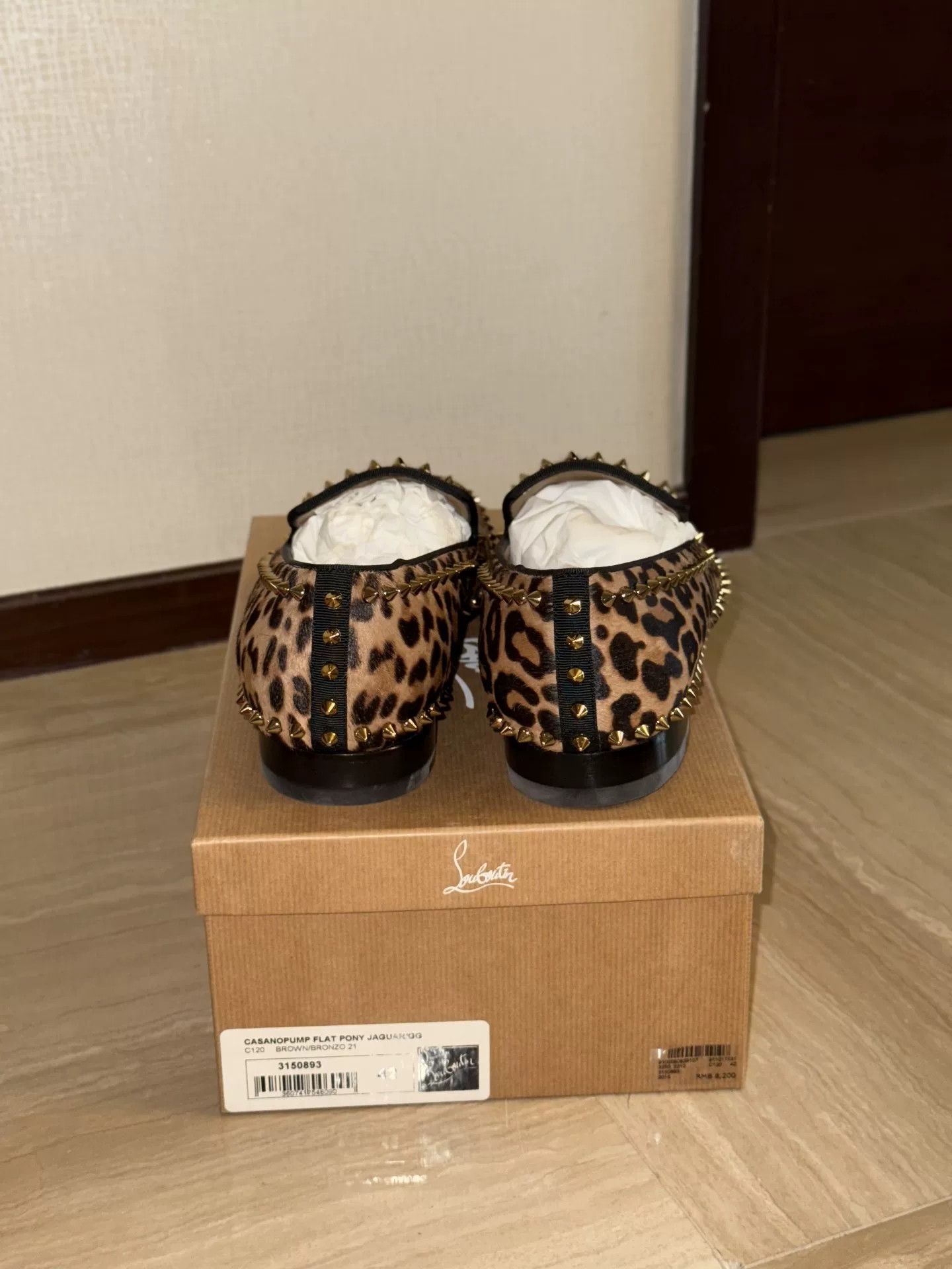 Christian Louboutin Christian Louboutin Studded Leopard Loafer Size US 9 / EU 42 - 6 Thumbnail