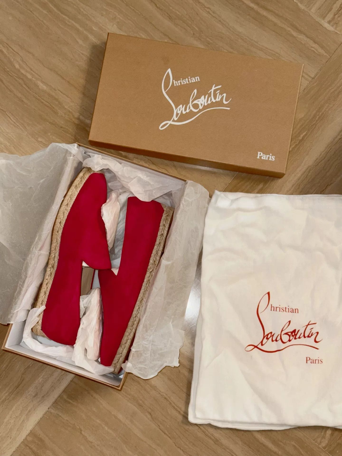 Christian Louboutin Christian Louboutin Men's Pink Velvet Straw Slip-On Size US 9 / EU 42 - 7 Thumbnail