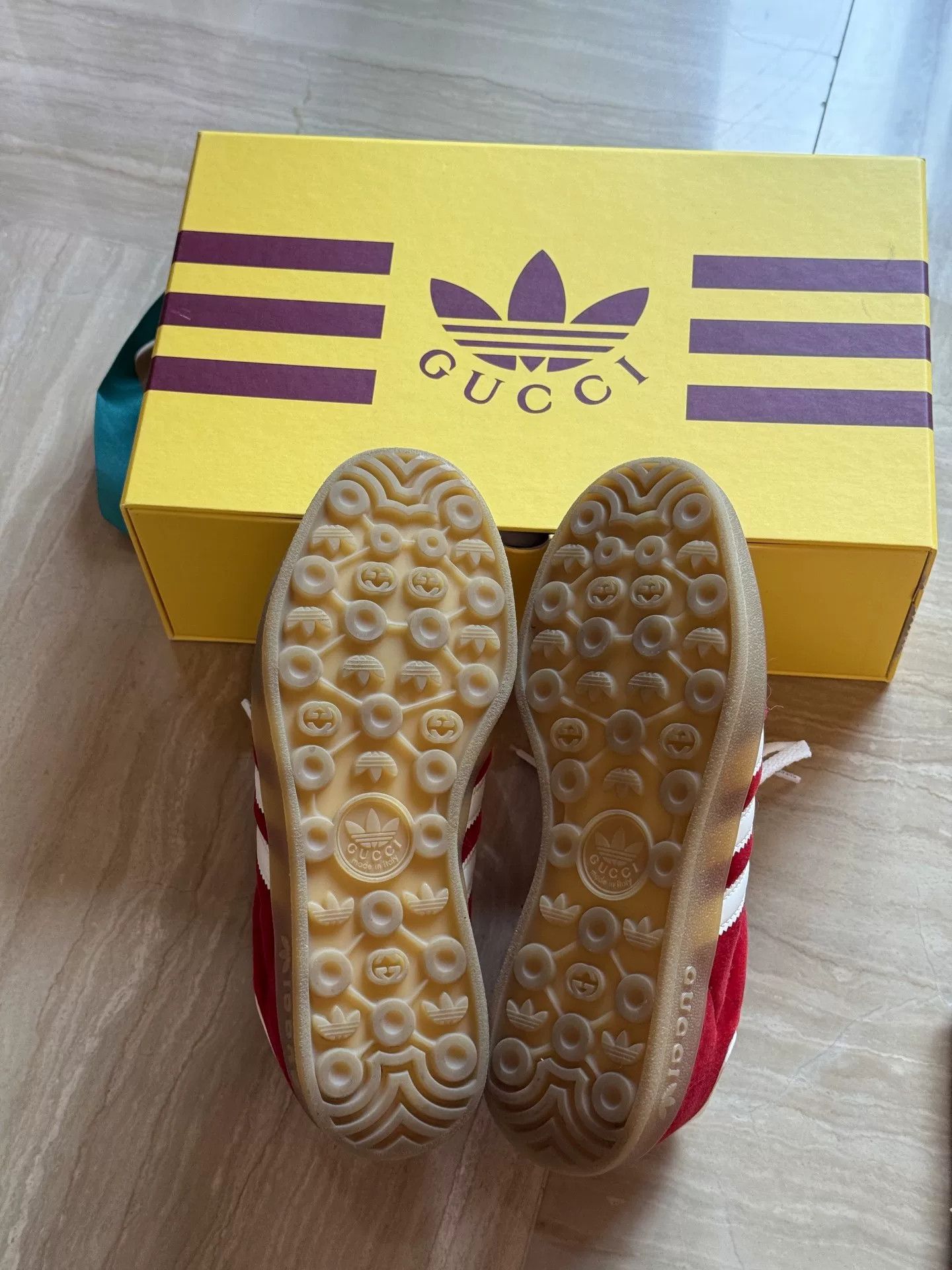 Gucci Gucci x Adidas Originals Gazelle Sneakers Size US 7 / IT 37 - 5 Thumbnail