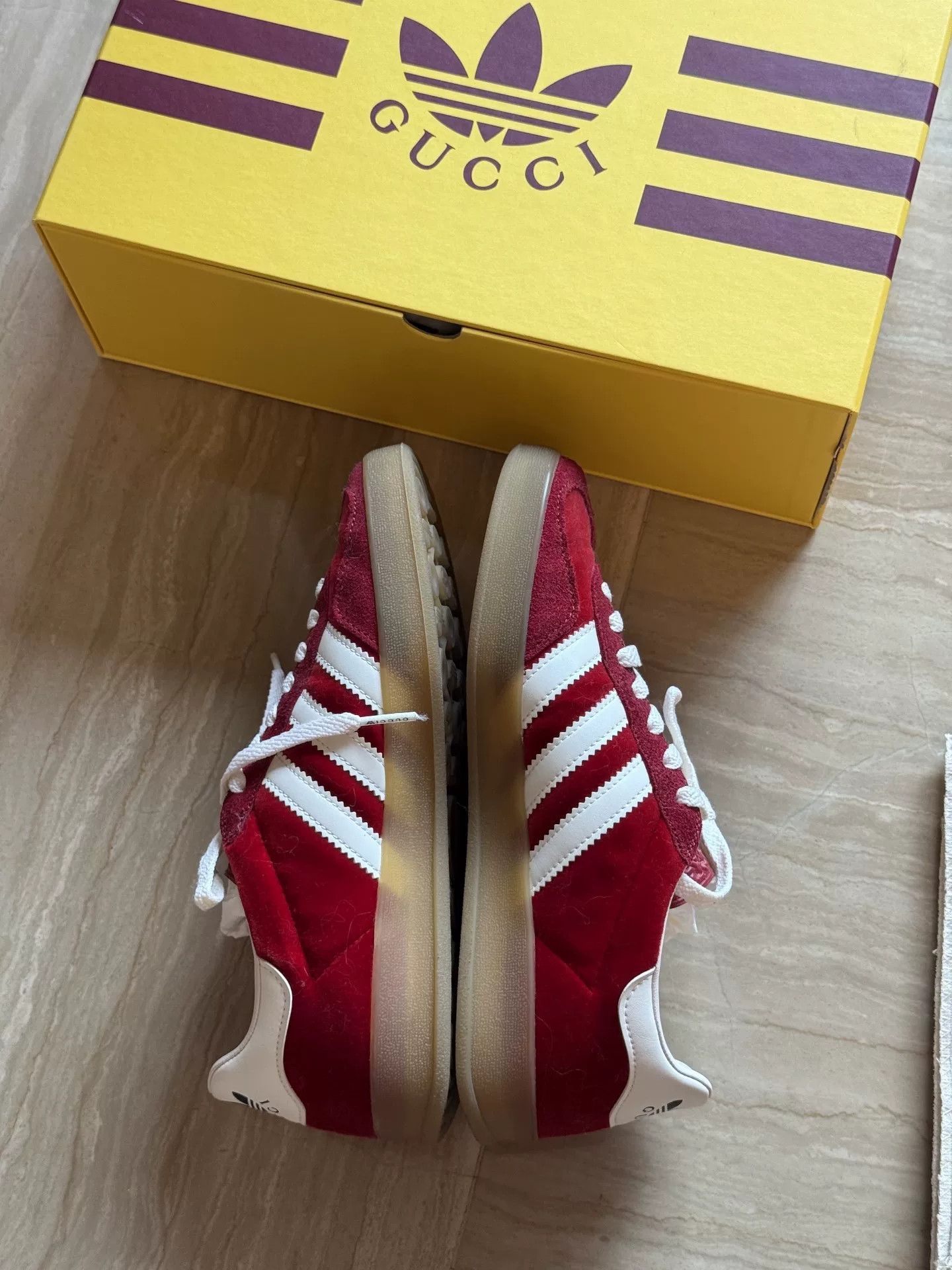 Gucci Gucci x Adidas Originals Gazelle Sneakers Size US 7 / IT 37 - 4 Thumbnail