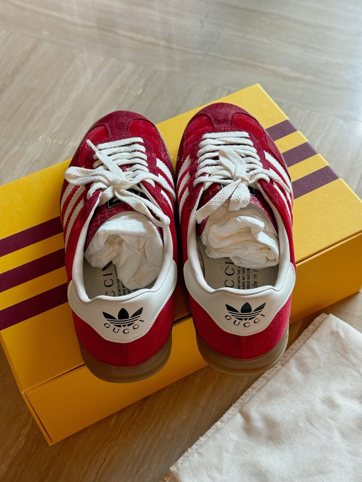 Gucci Gucci x Adidas Originals Gazelle Sneakers Size US 7 / IT 37 - 3 Thumbnail