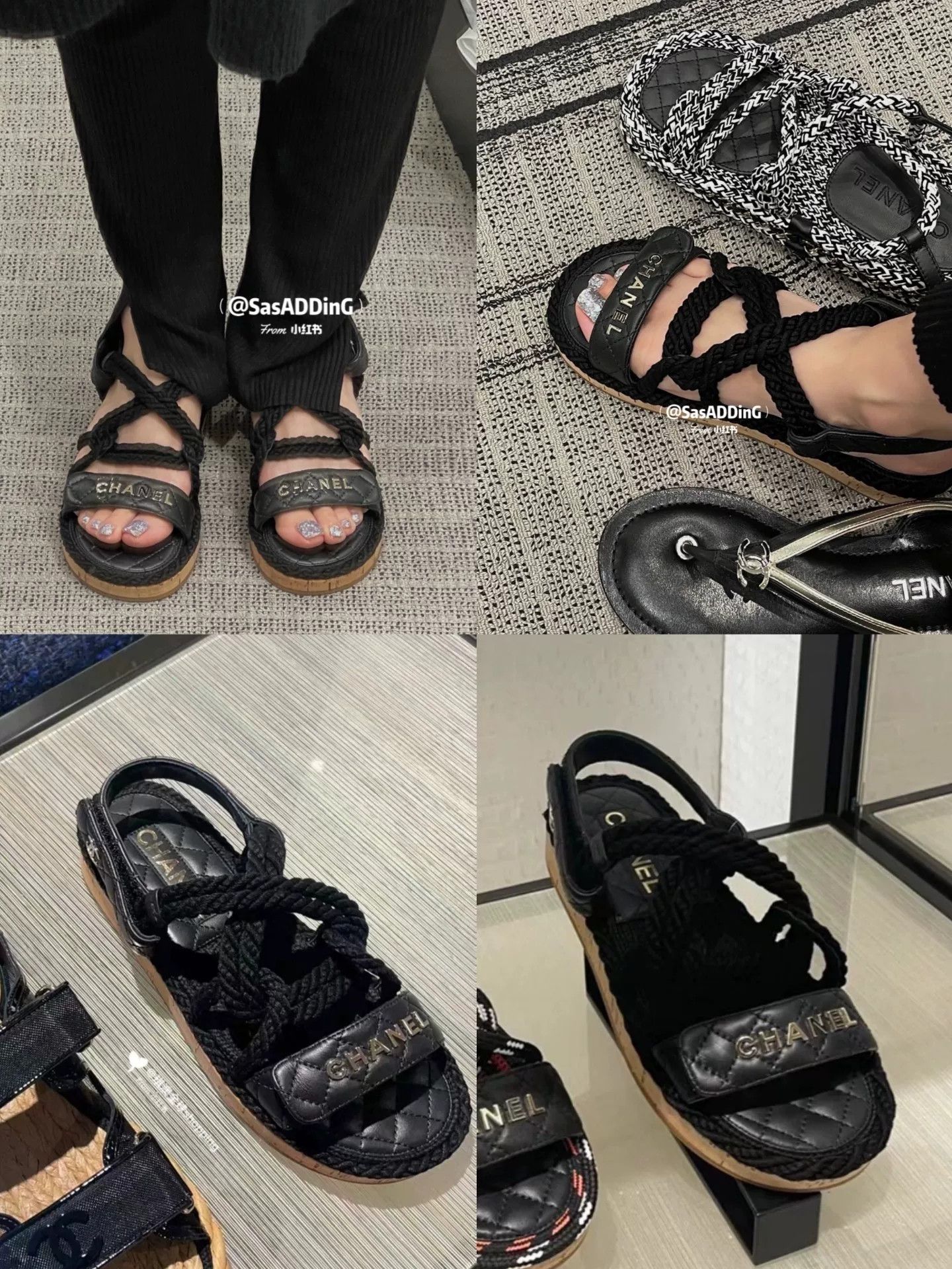 Chanel Chanel Women's Rope-Woven Sandals Size US 6 / IT 36 - 7 Thumbnail