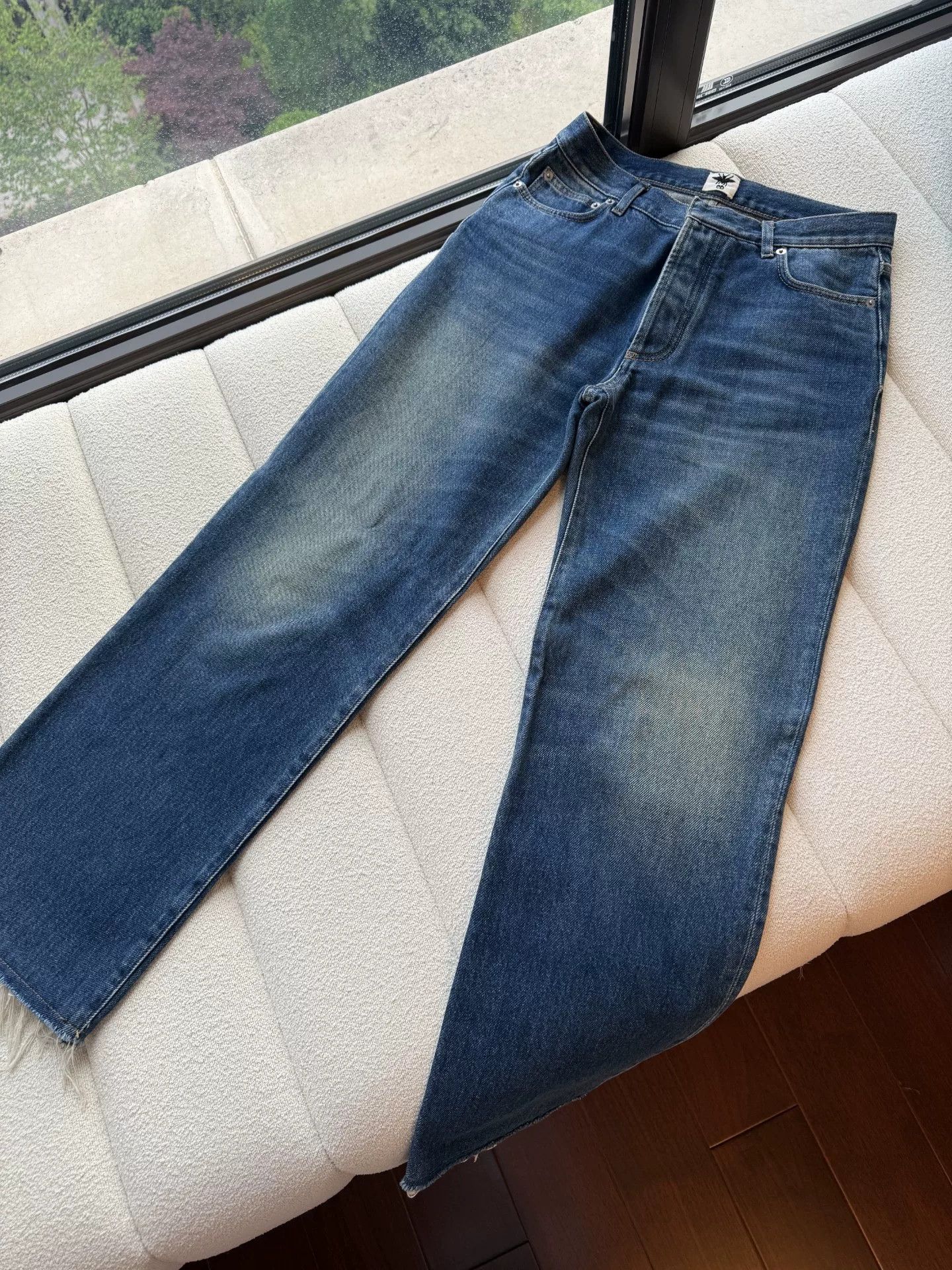 Dior Dior Women's Bee Logo Wide-Leg Jeans Size 38" / US 16 / IT 52 - 2 Thumbnail