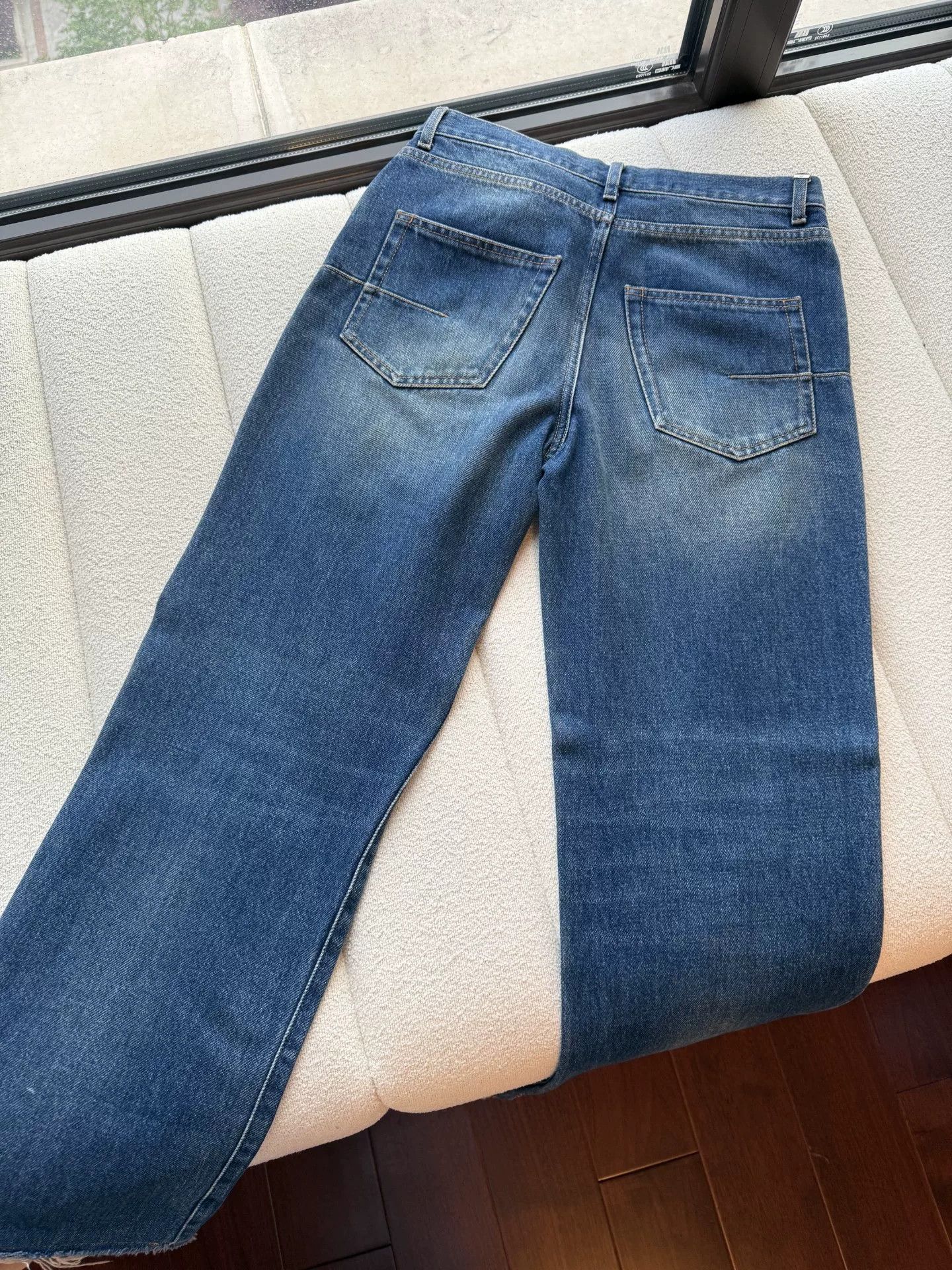 Dior Dior Women's Bee Logo Wide-Leg Jeans Size 38" / US 16 / IT 52 - 3 Thumbnail