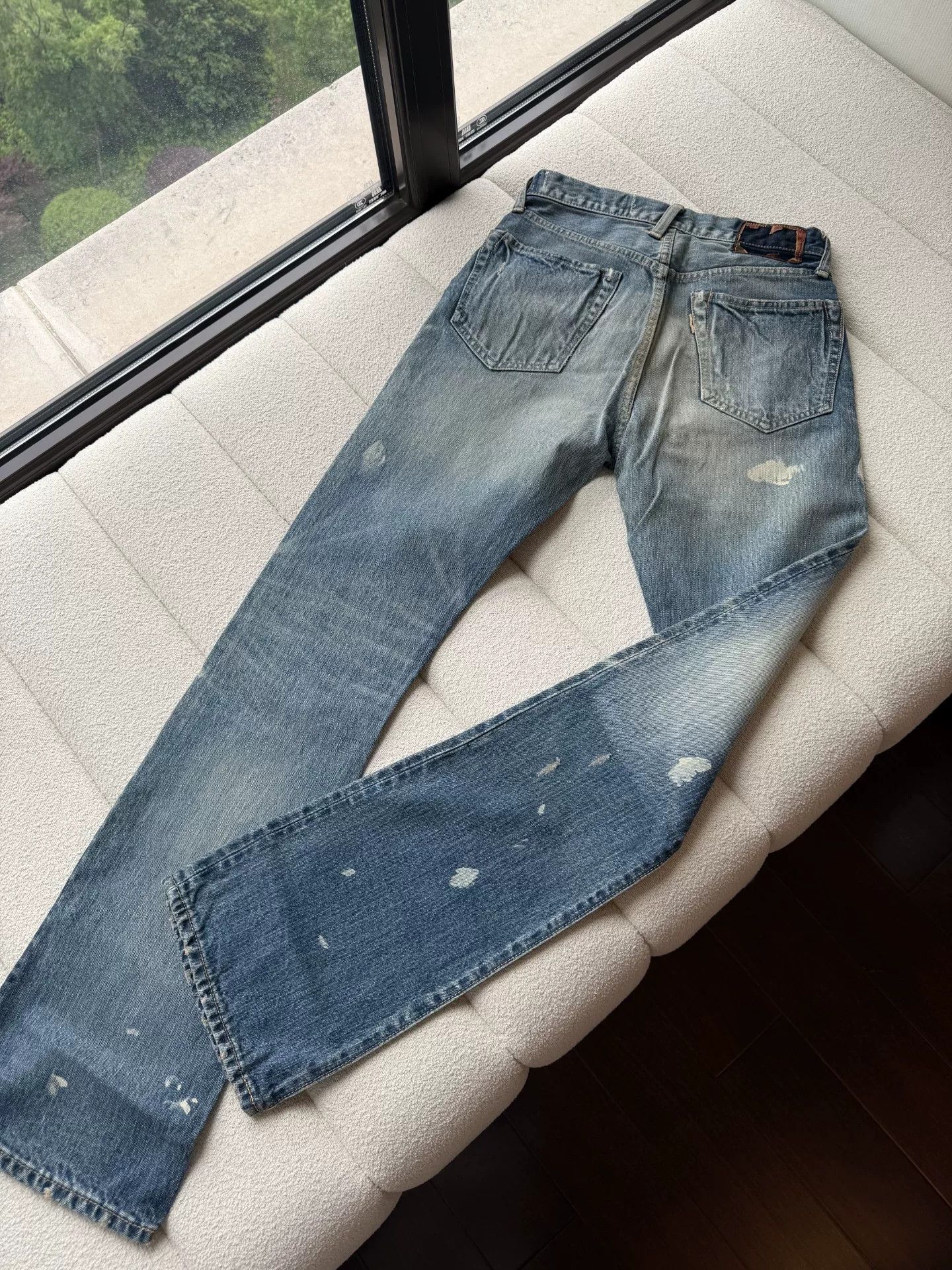 Kapital KAPITAL Women's Blue Denim Flared Pants Size 28" / US 6 / IT 42 - 4 Thumbnail