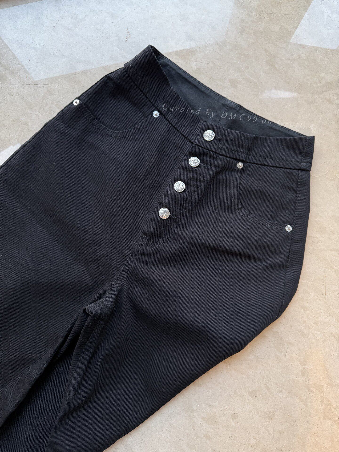 MM6 MM6 Maison Margiela High-Waist Wide-Leg Jeans Size 38" / US 16 / IT 52 - 3 Thumbnail