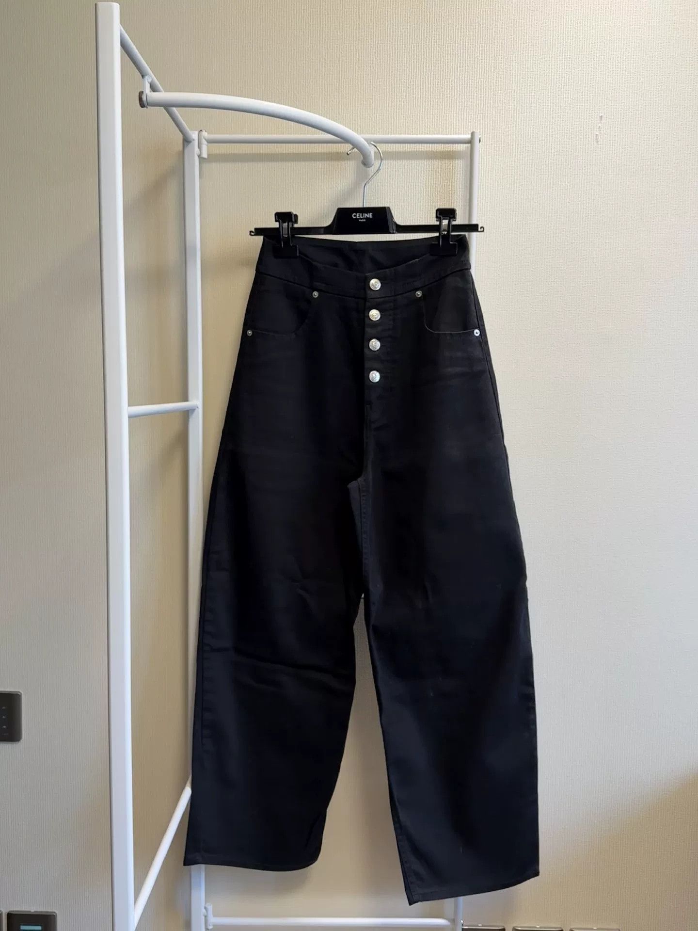 MM6 MM6 Maison Margiela High-Waist Wide-Leg Jeans Size 38" / US 16 / IT 52 - 7 Thumbnail