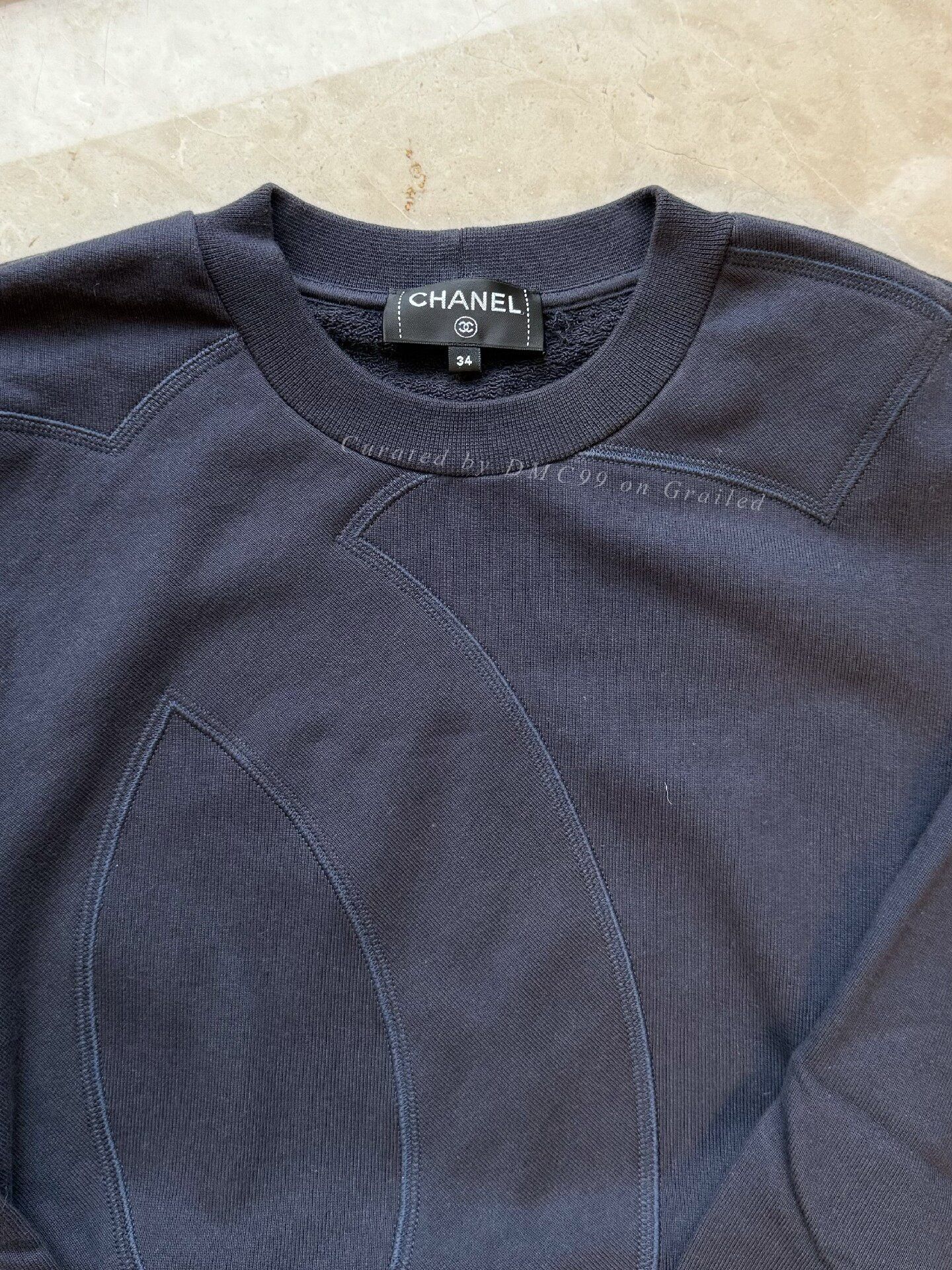 Chanel Chanel Double C Logo Women's Sweatshirt Size XXS / US 00 / IT 34 - 5 Thumbnail