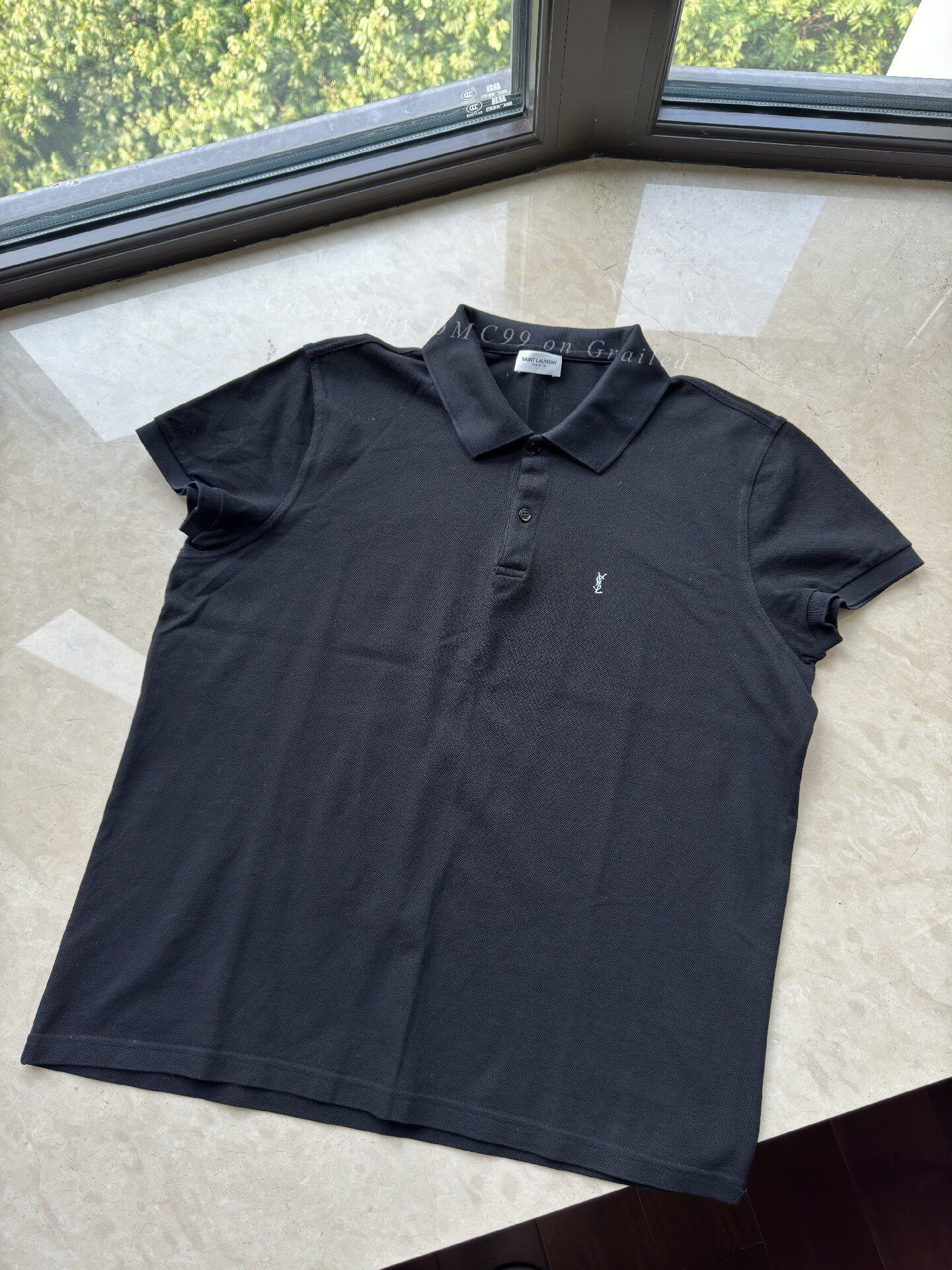 Saint Laurent Paris Saint Laurent Men's Classic Polo Size US L / EU 52-54 / 3 - 3 Thumbnail