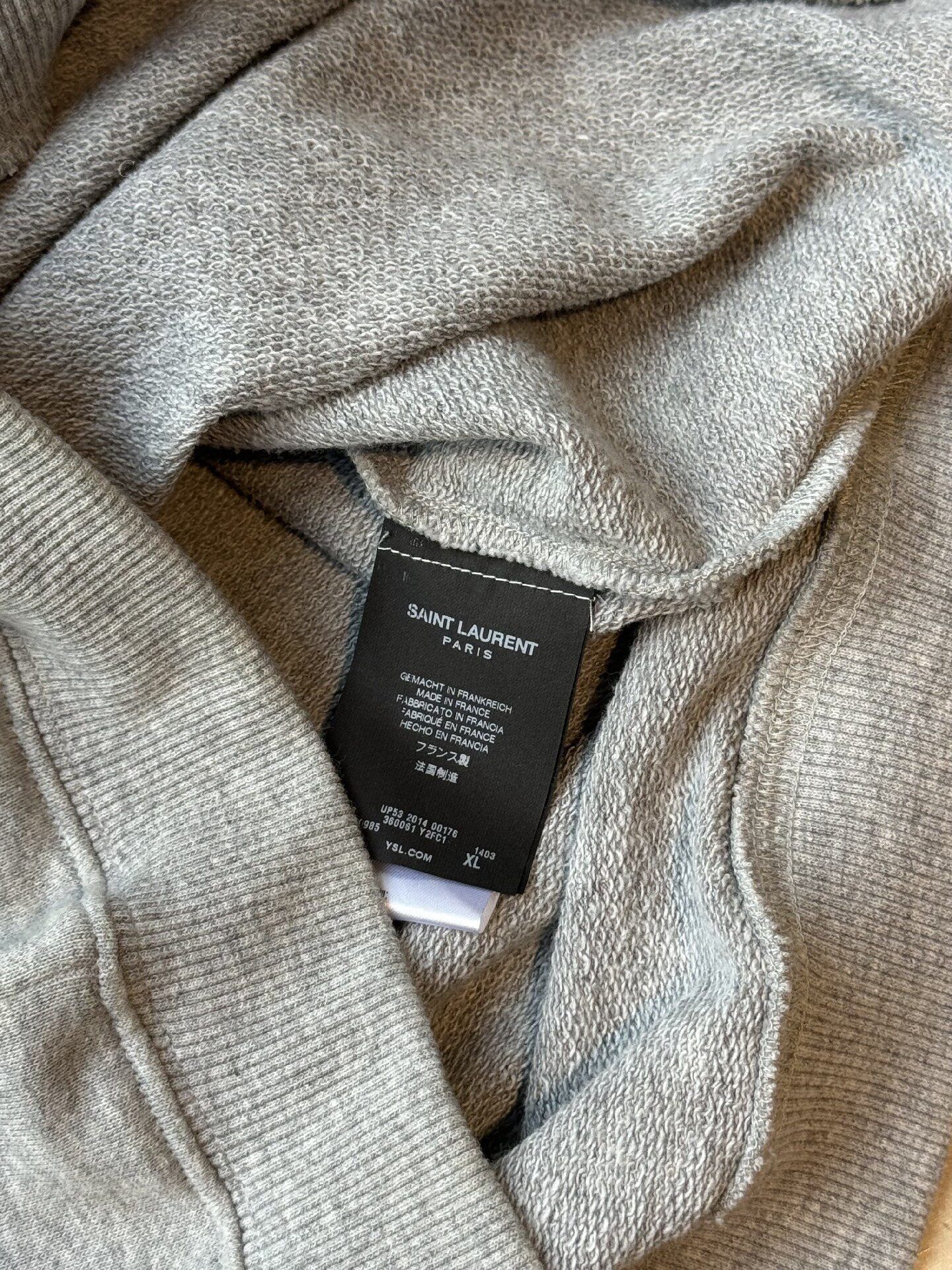 Saint Laurent Paris Saint Laurent Men's Zip Round Neck Top Size US XL / EU 56 / 4 - 4 Thumbnail