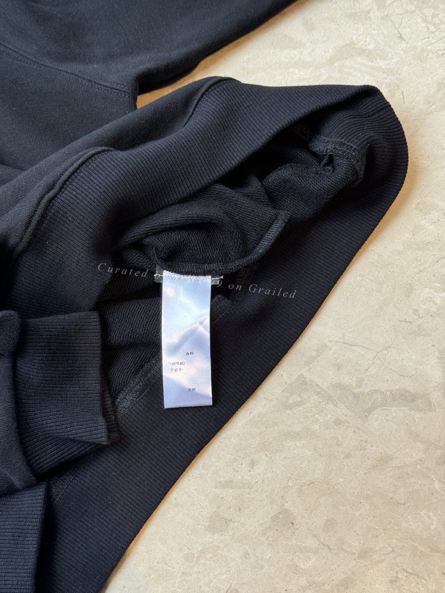 Yves Saint Laurent YSL Men's Patchwork Leather Crewneck Sweatshirt Size US XL / EU 56 / 4 - 6 Thumbnail