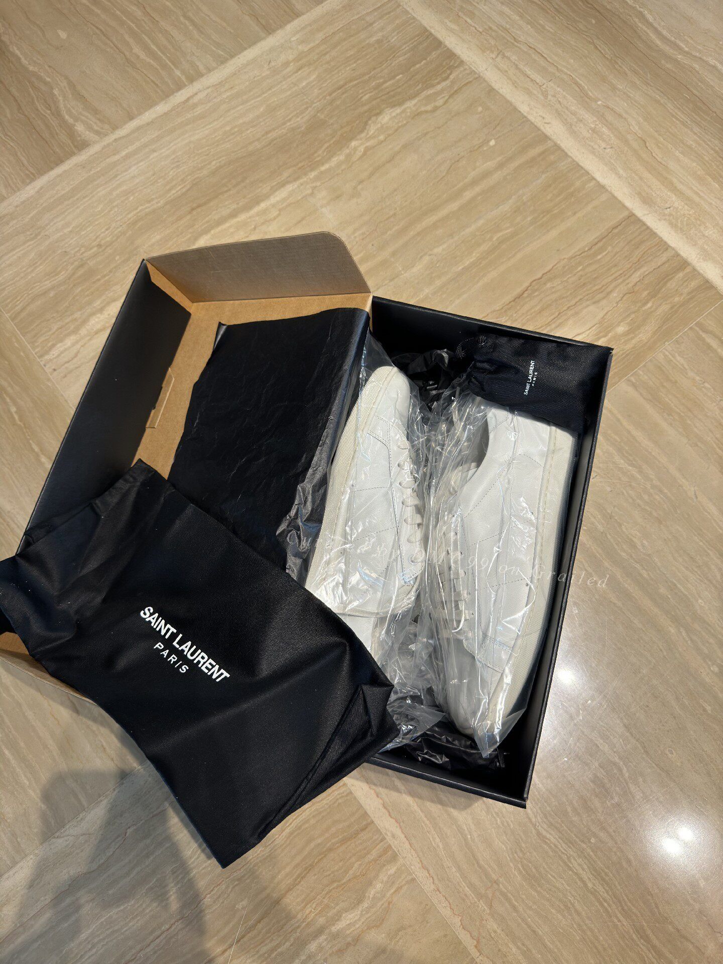 Saint Laurent Paris Saint Laurent Andy White Leather Sneakers Size US 9 / EU 42 - 6 Thumbnail
