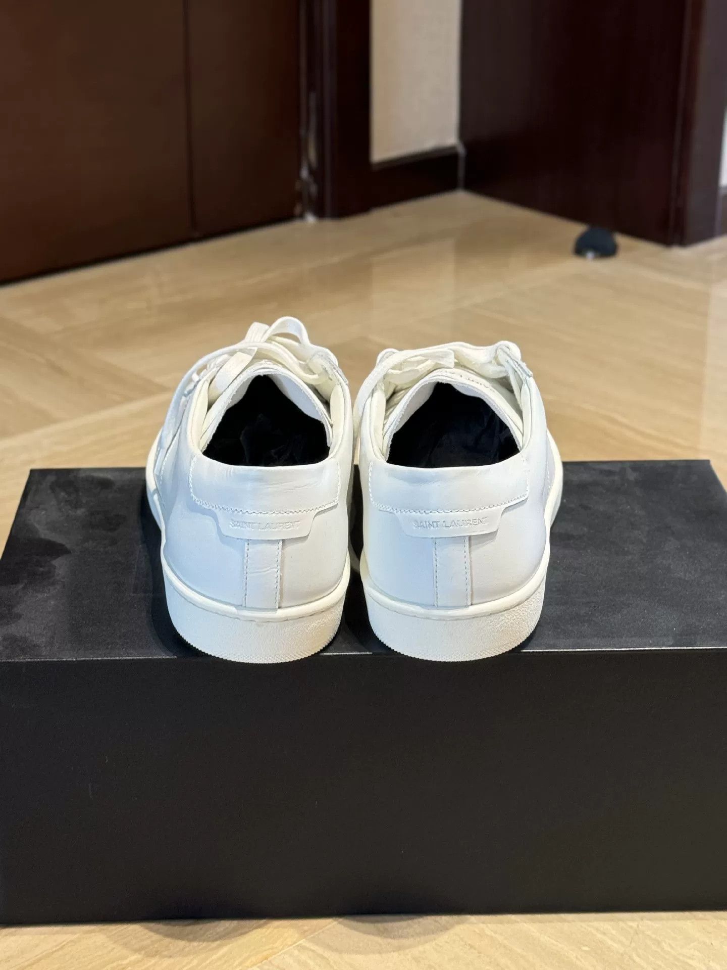 Saint Laurent Paris Saint Laurent Andy White Leather Sneakers Size US 9 / EU 42 - 4 Thumbnail