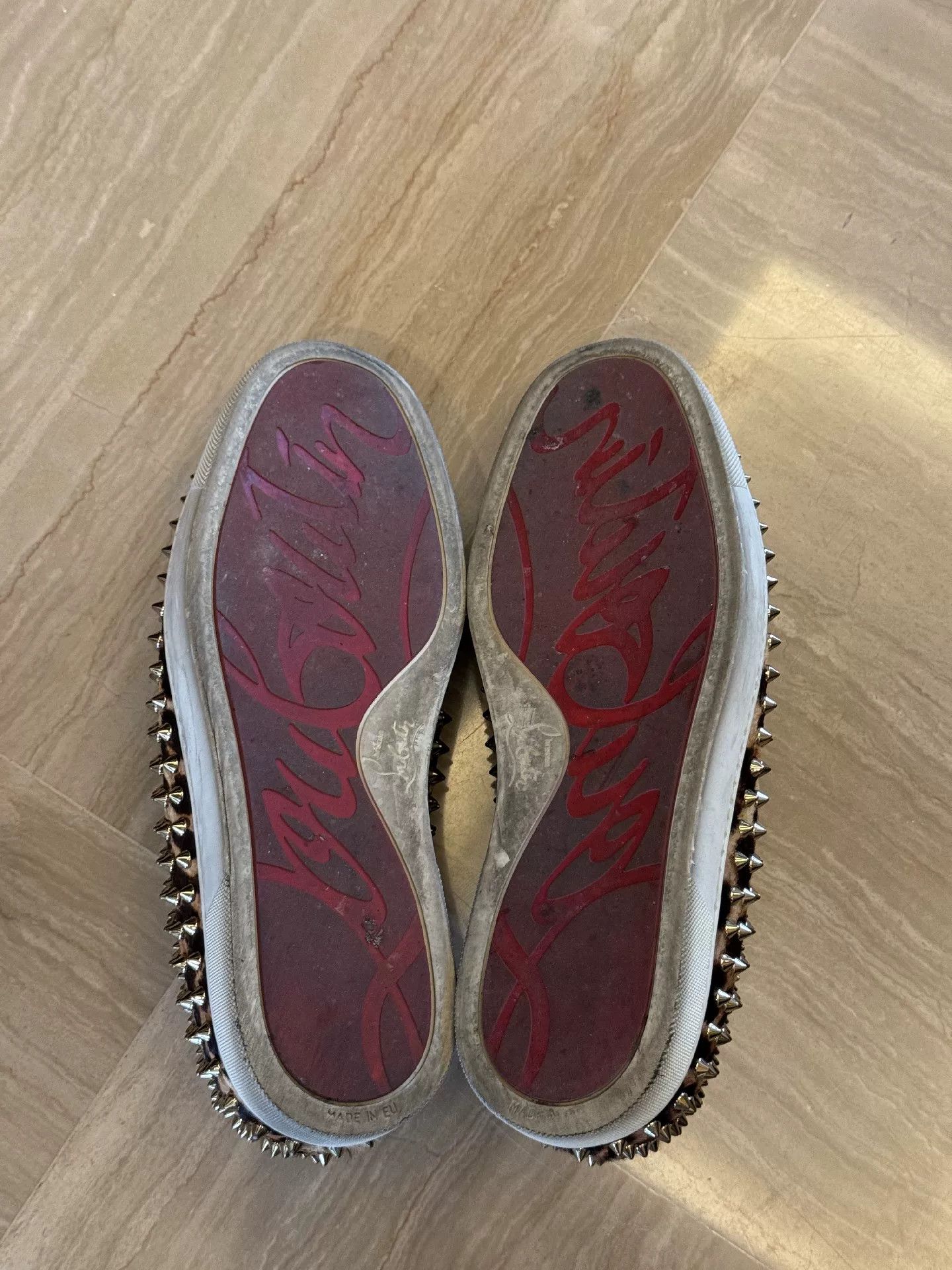 Christian Louboutin Christian Louboutin Studded Leopard Loafers Size US 9 / EU 42 - 7 Thumbnail