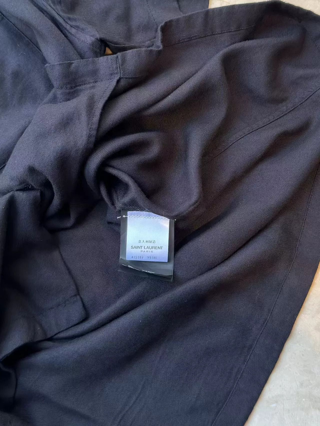 Yves Saint Laurent YSL Men's Short Sleeve Shirt Size US M / EU 48-50 / 2 - 6 Thumbnail