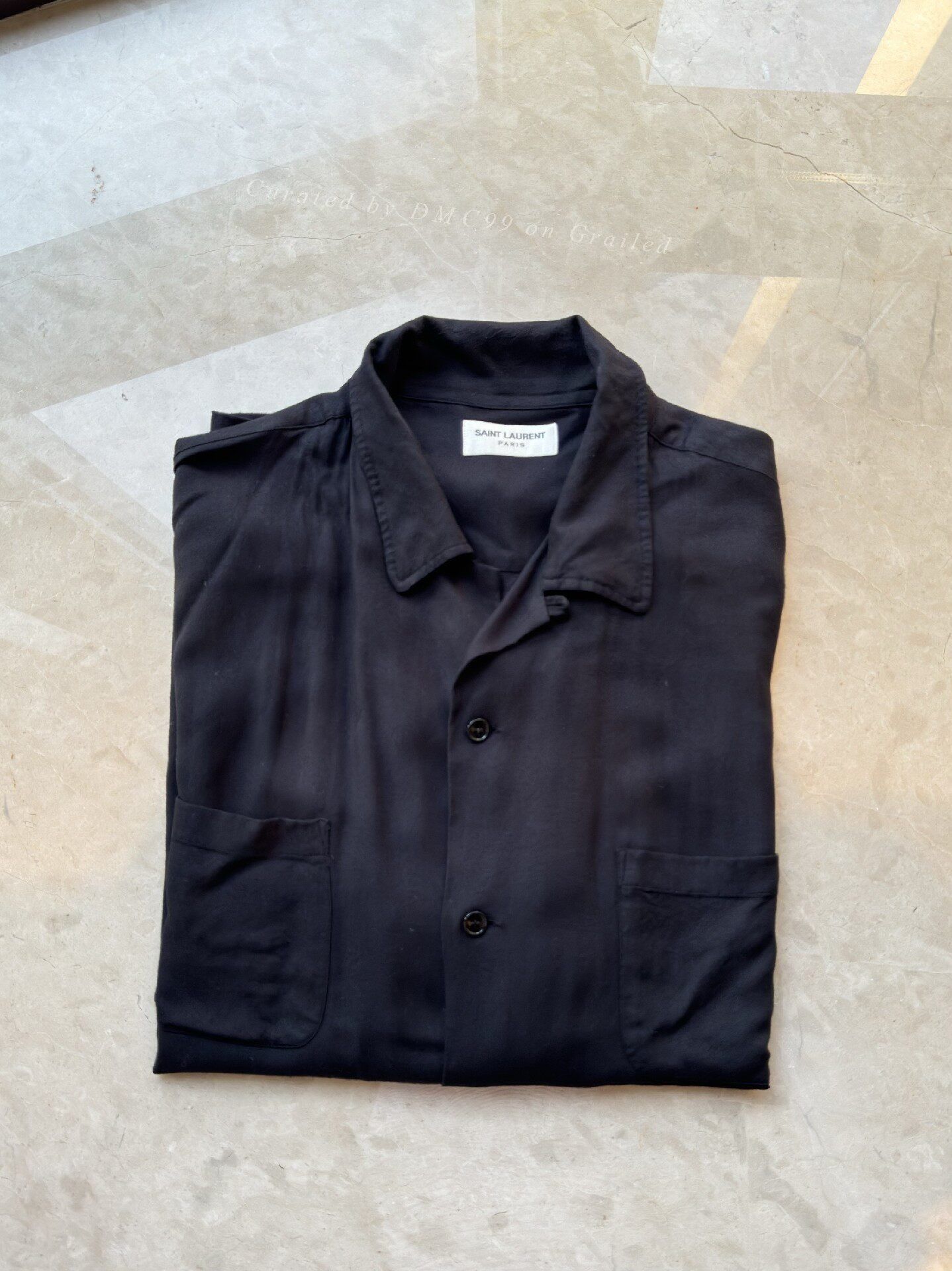 Yves Saint Laurent YSL Men's Short Sleeve Shirt Size US M / EU 48-50 / 2 - 4 Thumbnail