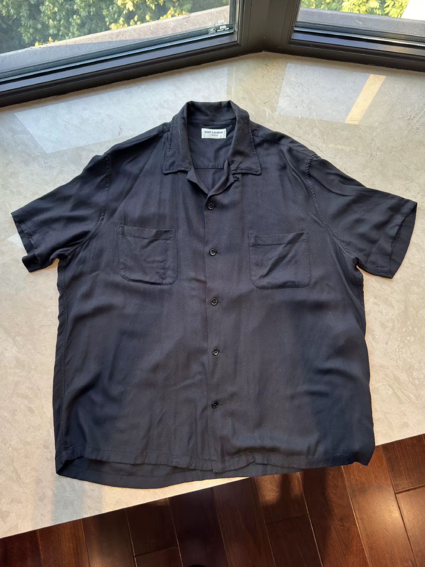 Yves Saint Laurent YSL Men's Short Sleeve Shirt Size US M / EU 48-50 / 2 - 3 Thumbnail