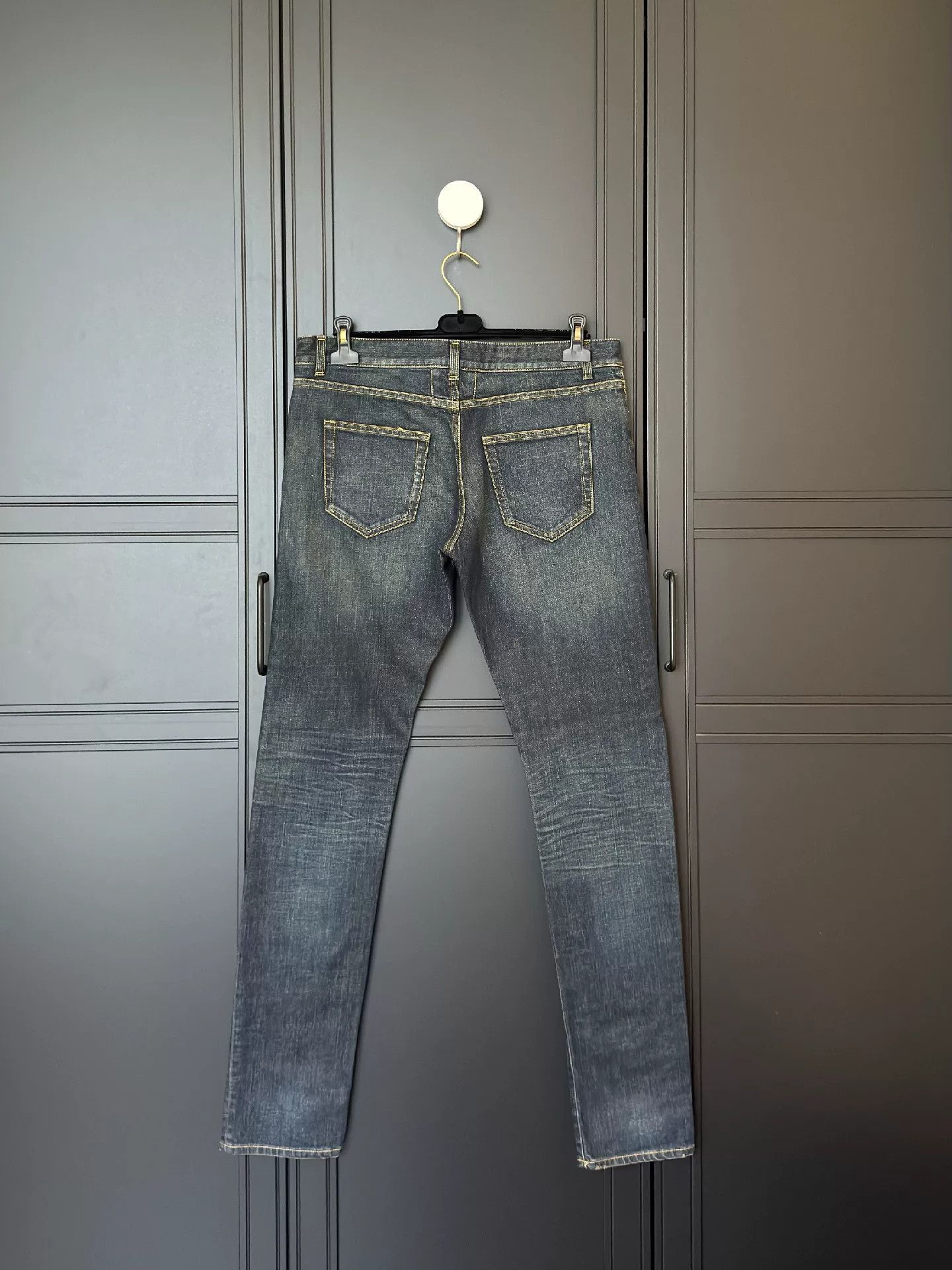 Saint Laurent Paris Saint Laurent Men's Vintage Blue Jeans Size US 33 - 3 Thumbnail