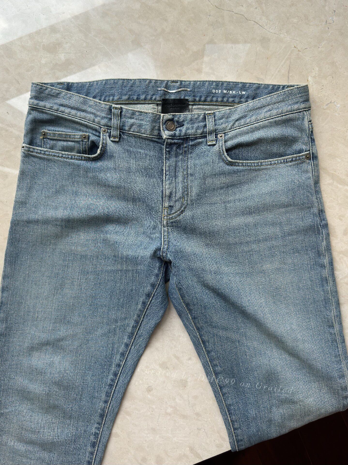 Saint Laurent Paris YSL/SLP Men's Washed Blue Jeans Size US 32 / EU 48 - 6 Thumbnail