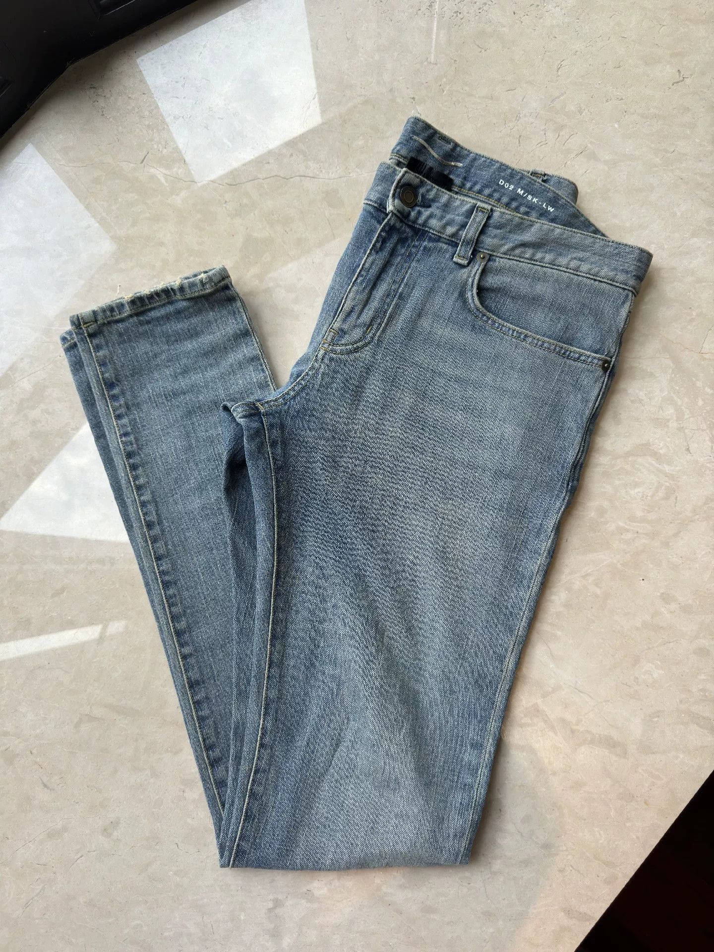 Saint Laurent Paris YSL/SLP Men's Washed Blue Jeans Size US 32 / EU 48 - 4 Thumbnail
