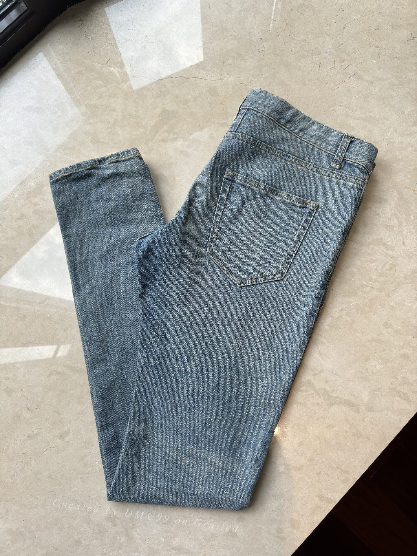 Saint Laurent Paris YSL/SLP Men's Washed Blue Jeans Size US 32 / EU 48 - 5 Thumbnail