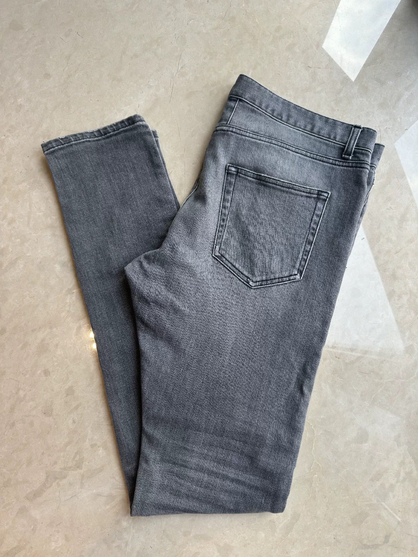 Saint Laurent Paris YSL/SLP Men's Gray Jeans Size US 33 - 4 Thumbnail