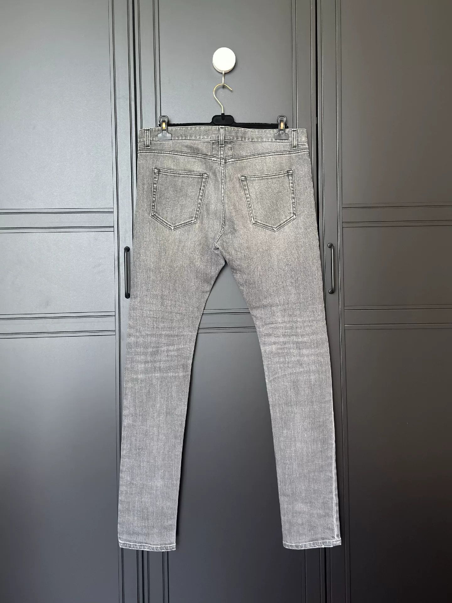 Saint Laurent Paris YSL/SLP Men's Gray Jeans Size US 33 - 2 Thumbnail