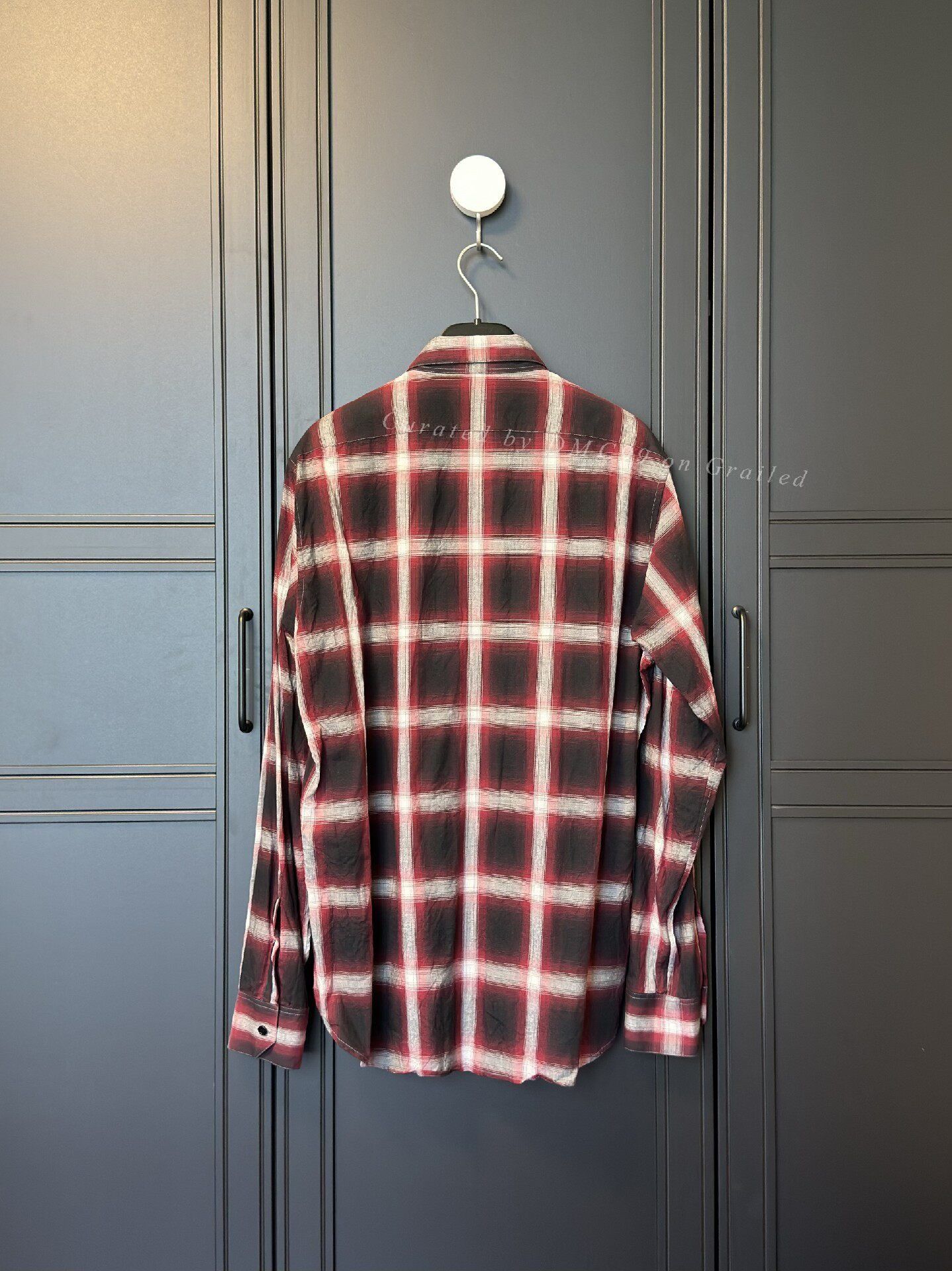 Yves Saint Laurent YSL Men's Red Plaid Shirt Size US M / EU 48-50 / 2 - 3 Thumbnail
