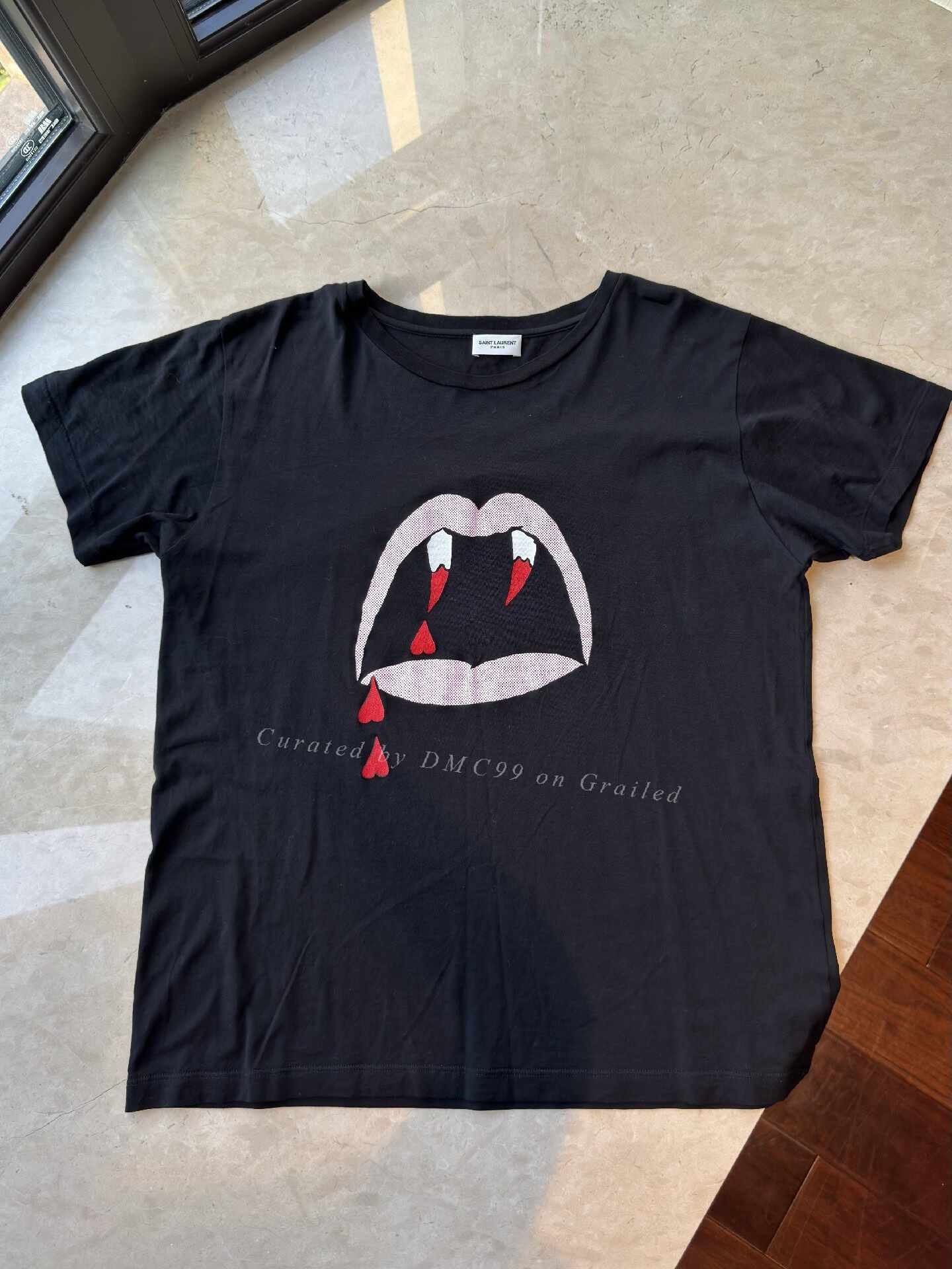 Saint Laurent Paris YSL/SLP Men's Classic Print T-Shirt Size US XL / EU 56 / 4 - 3 Thumbnail