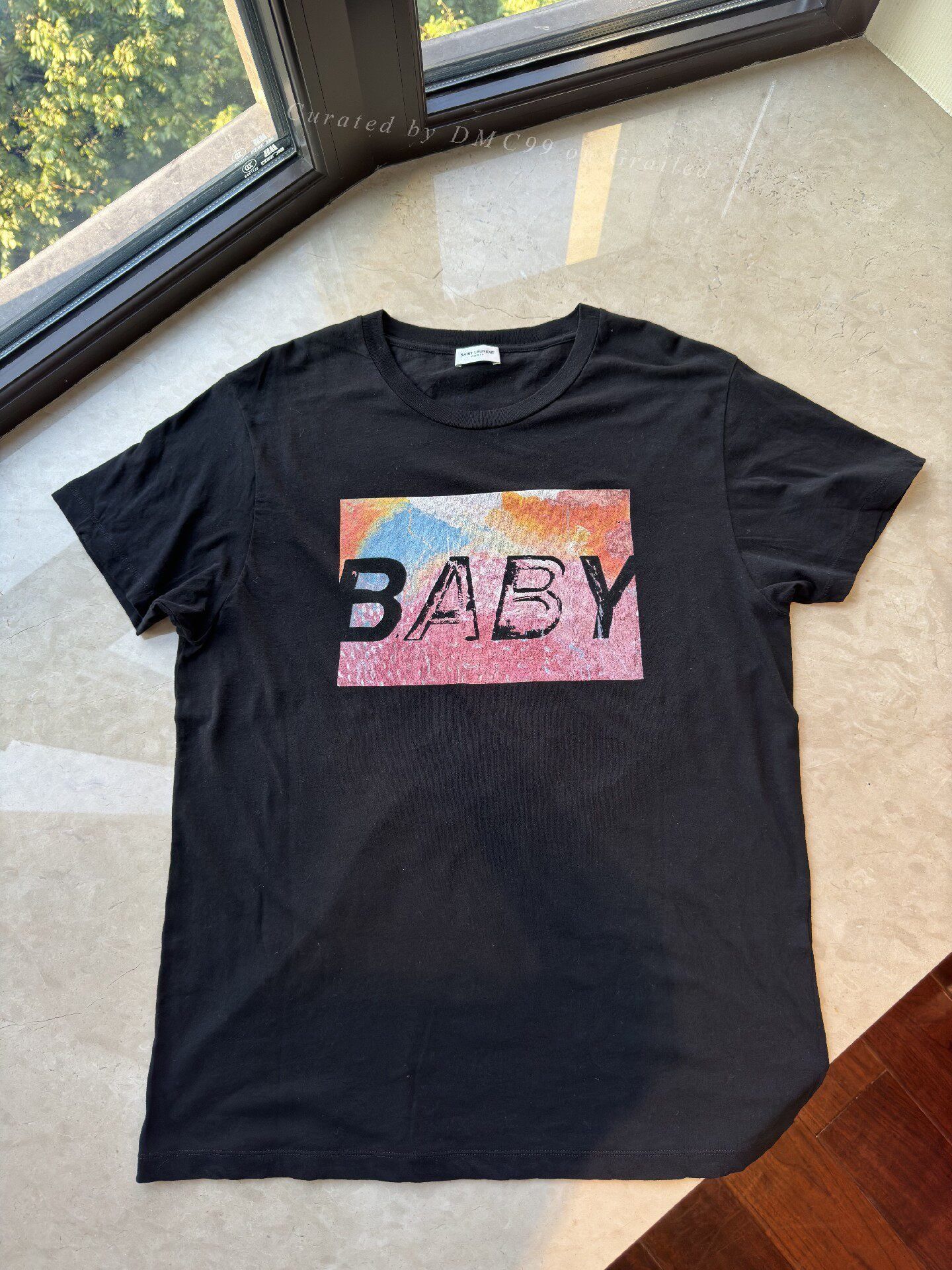 Yves Saint Laurent YSL/SLP Men's Classic BABY Print T-Shirt Size US XL / EU 56 / 4 - 3 Thumbnail