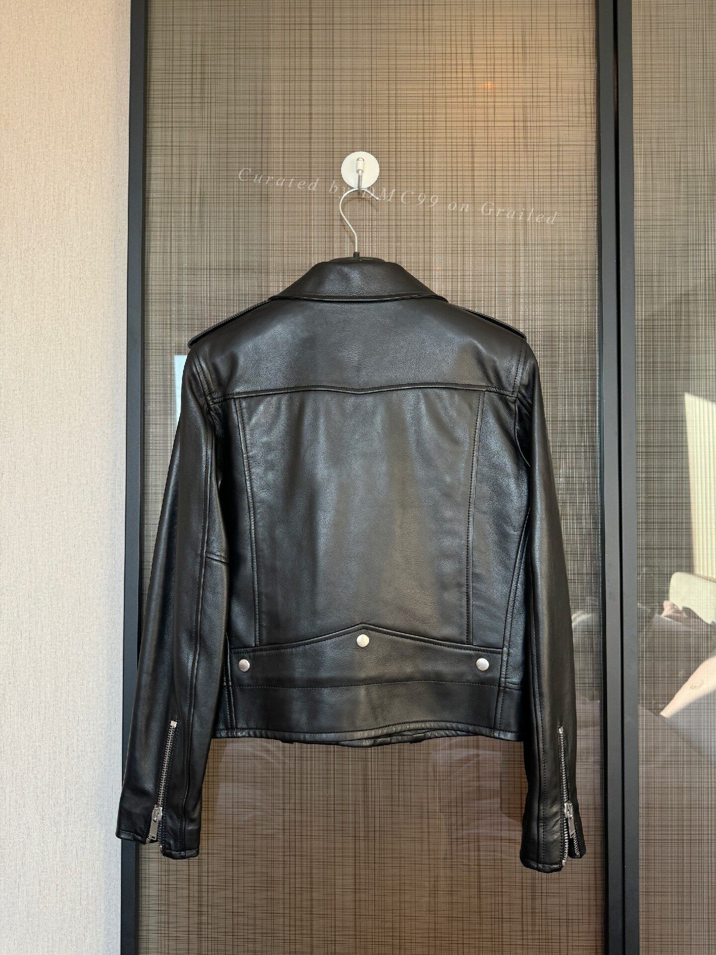 Yves Saint Laurent YSL Women's Classic Biker Leather Jacket Size S / US 4 / IT 40 - 3 Thumbnail