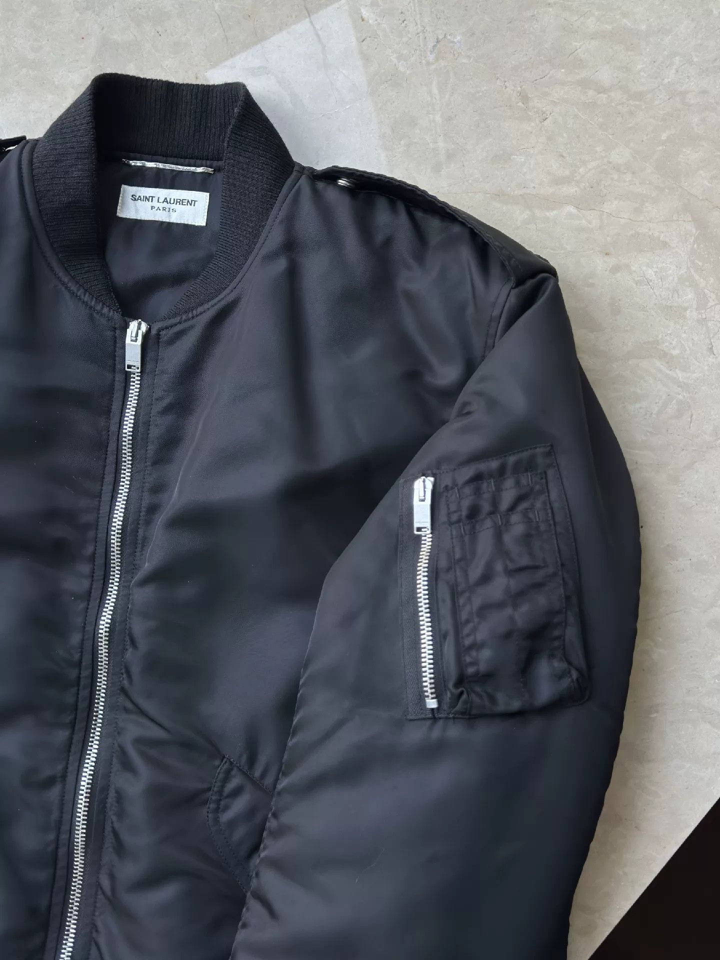 Saint Laurent Paris Saint Laurent Men's Bomber Jacket Size US L / EU 52-54 / 3 - 6 Thumbnail