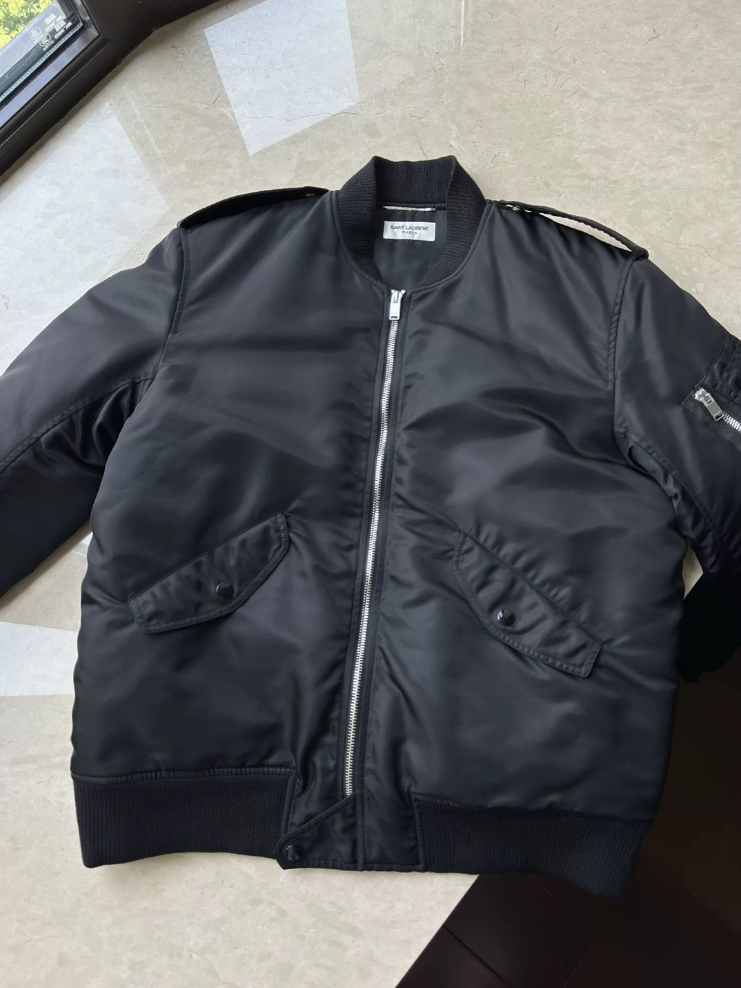 Saint Laurent Paris Saint Laurent Men's Bomber Jacket Size US L / EU 52-54 / 3 - 5 Thumbnail