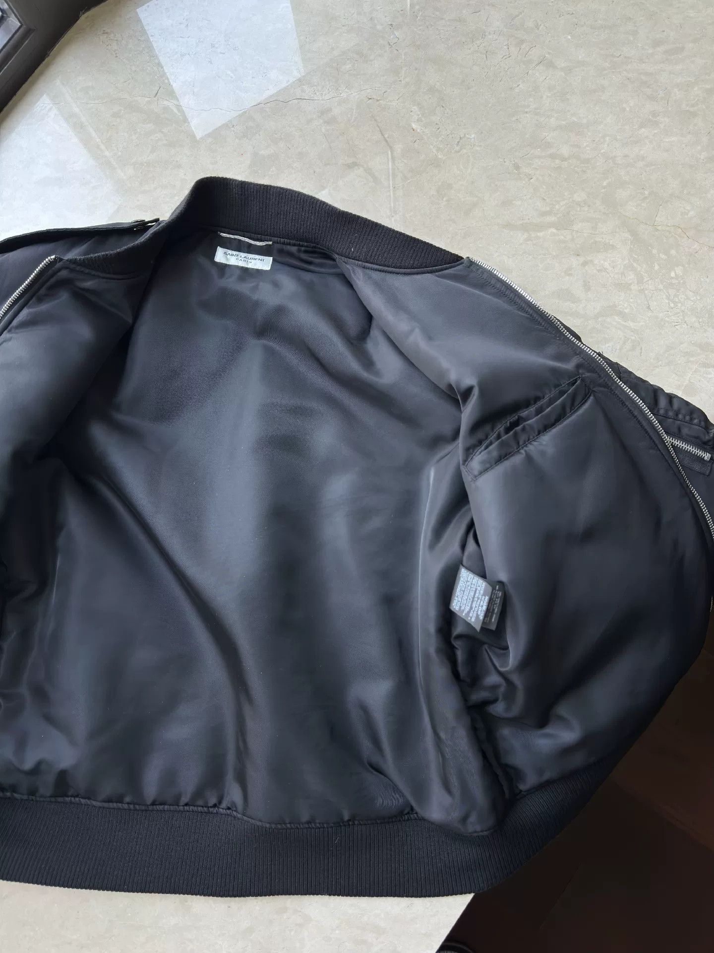 Saint Laurent Paris Saint Laurent Men's Bomber Jacket Size US L / EU 52-54 / 3 - 8 Thumbnail