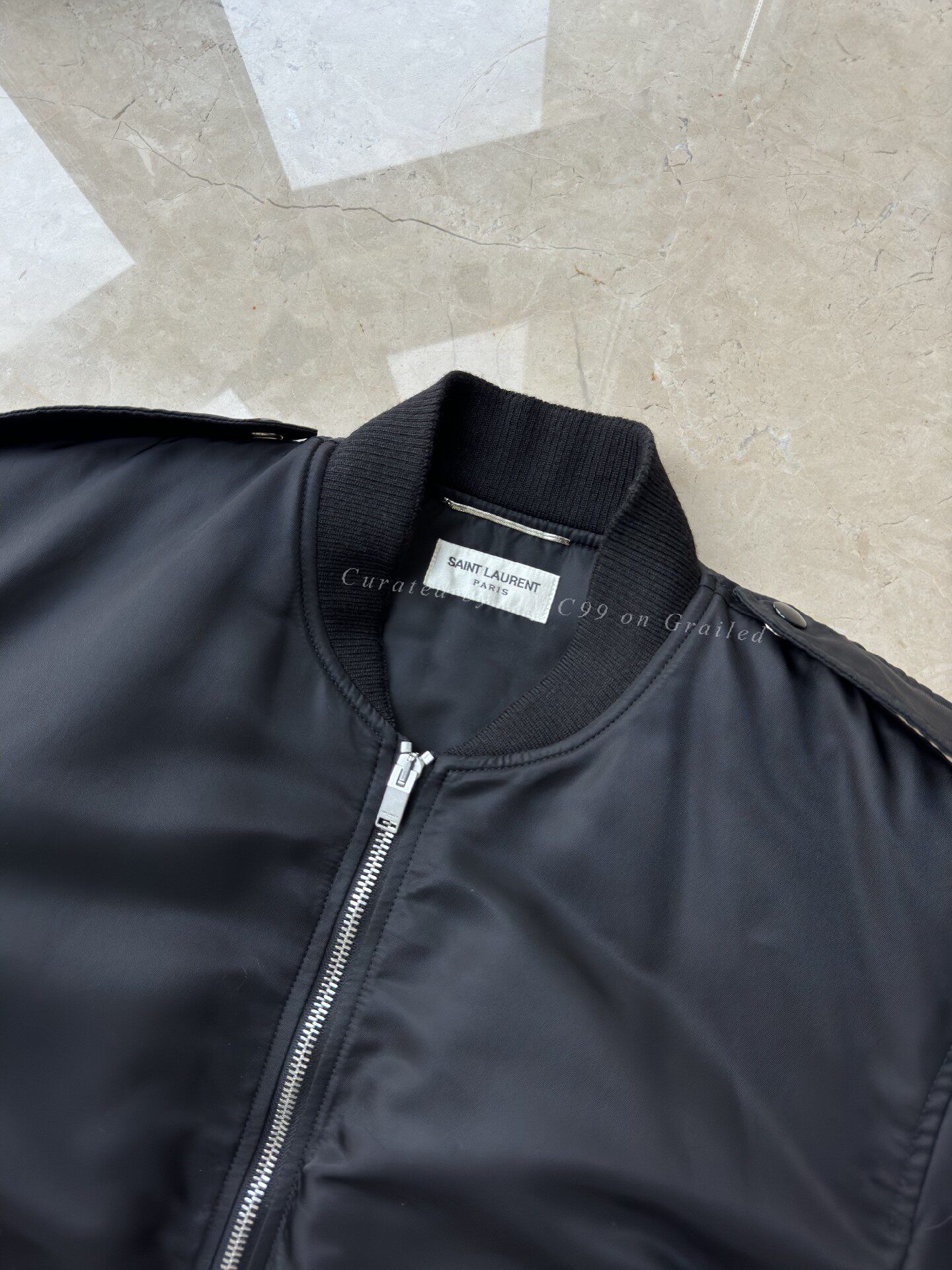 Saint Laurent Paris Saint Laurent Men's Bomber Jacket Size US L / EU 52-54 / 3 - 7 Thumbnail