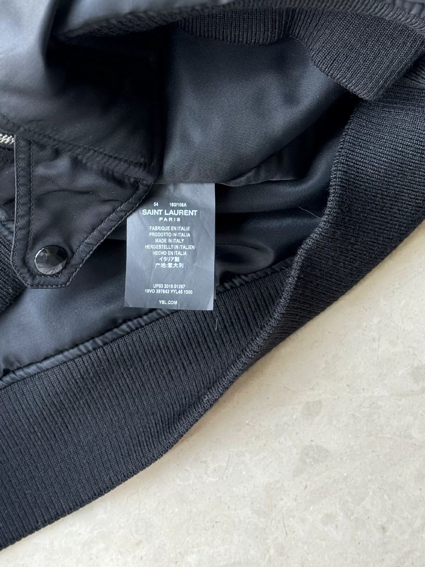 Saint Laurent Paris Saint Laurent Men's Bomber Jacket Size US L / EU 52-54 / 3 - 9 Thumbnail