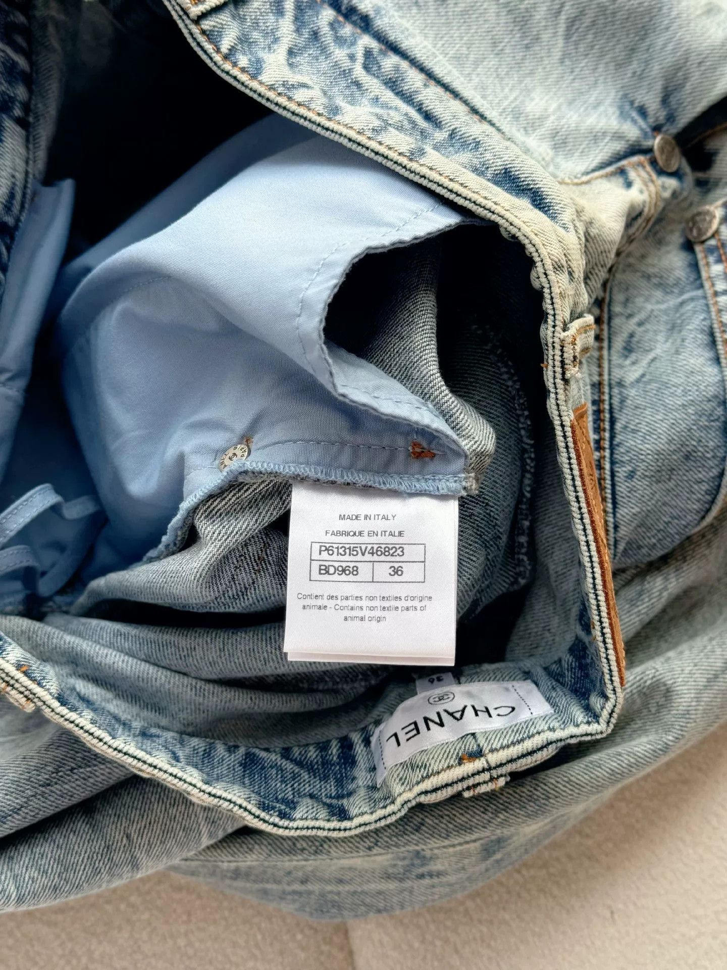 Chanel Chanel Women's Wide-Leg Denim Jeans Size 36" / US 14 / IT 50 - 6 Thumbnail